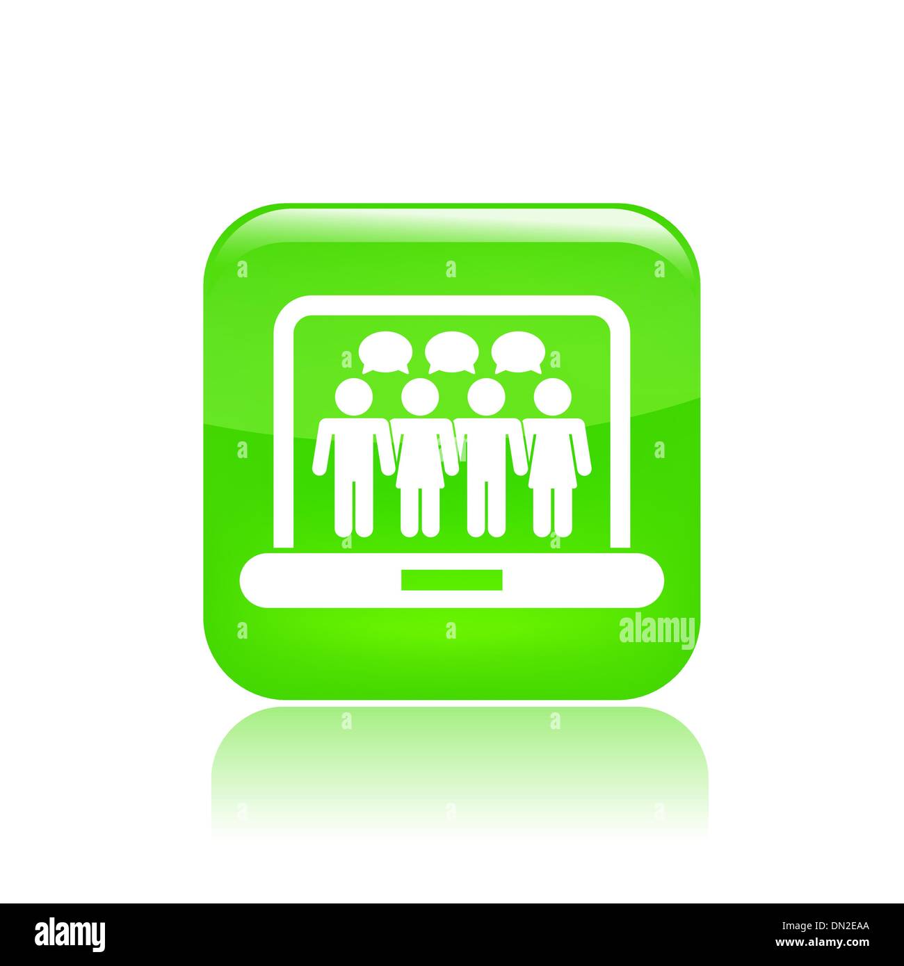 Vector illustration of single social network icon Stock Vector Image