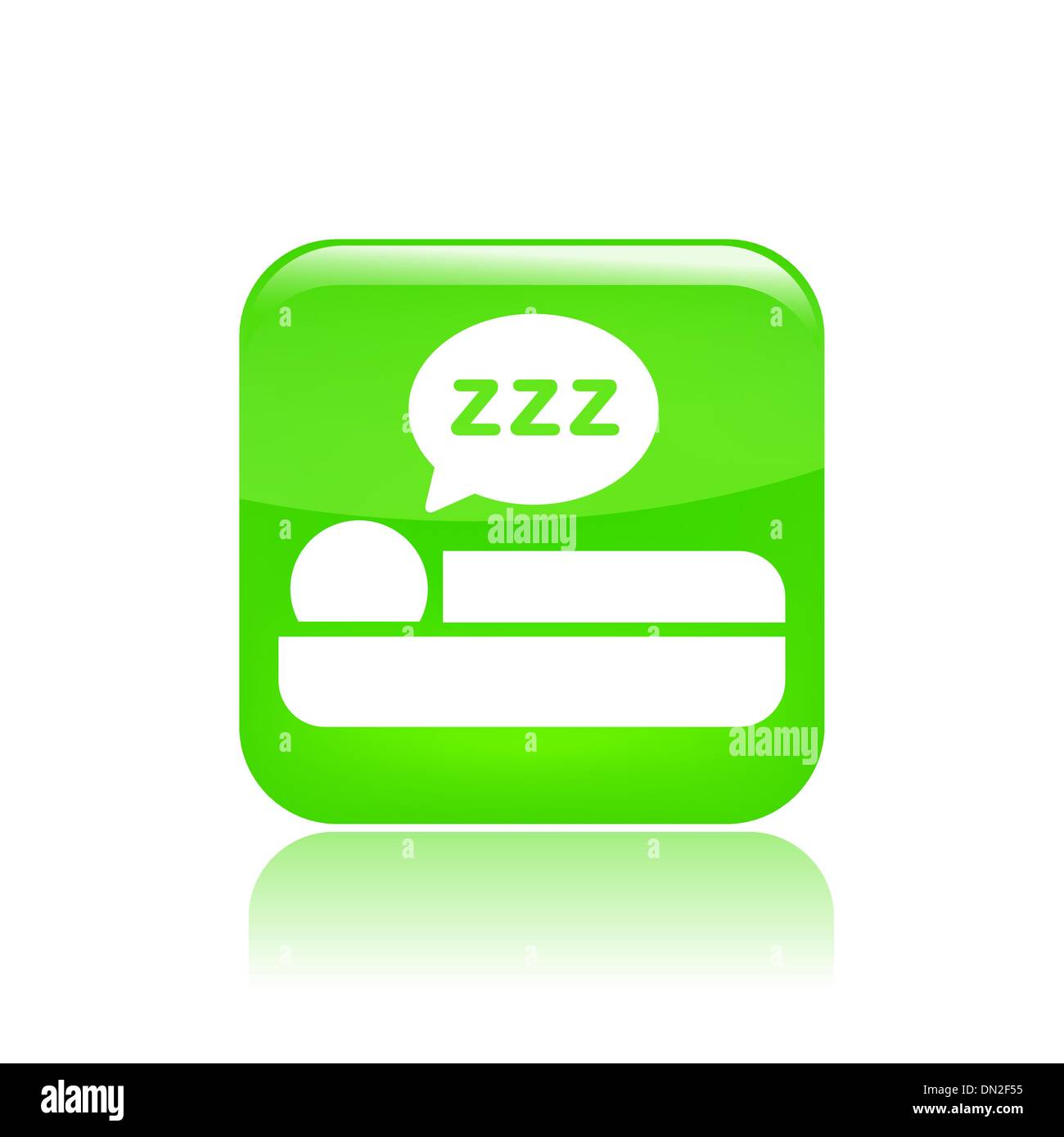 Vector illustration of single sleep icon Stock Vector
