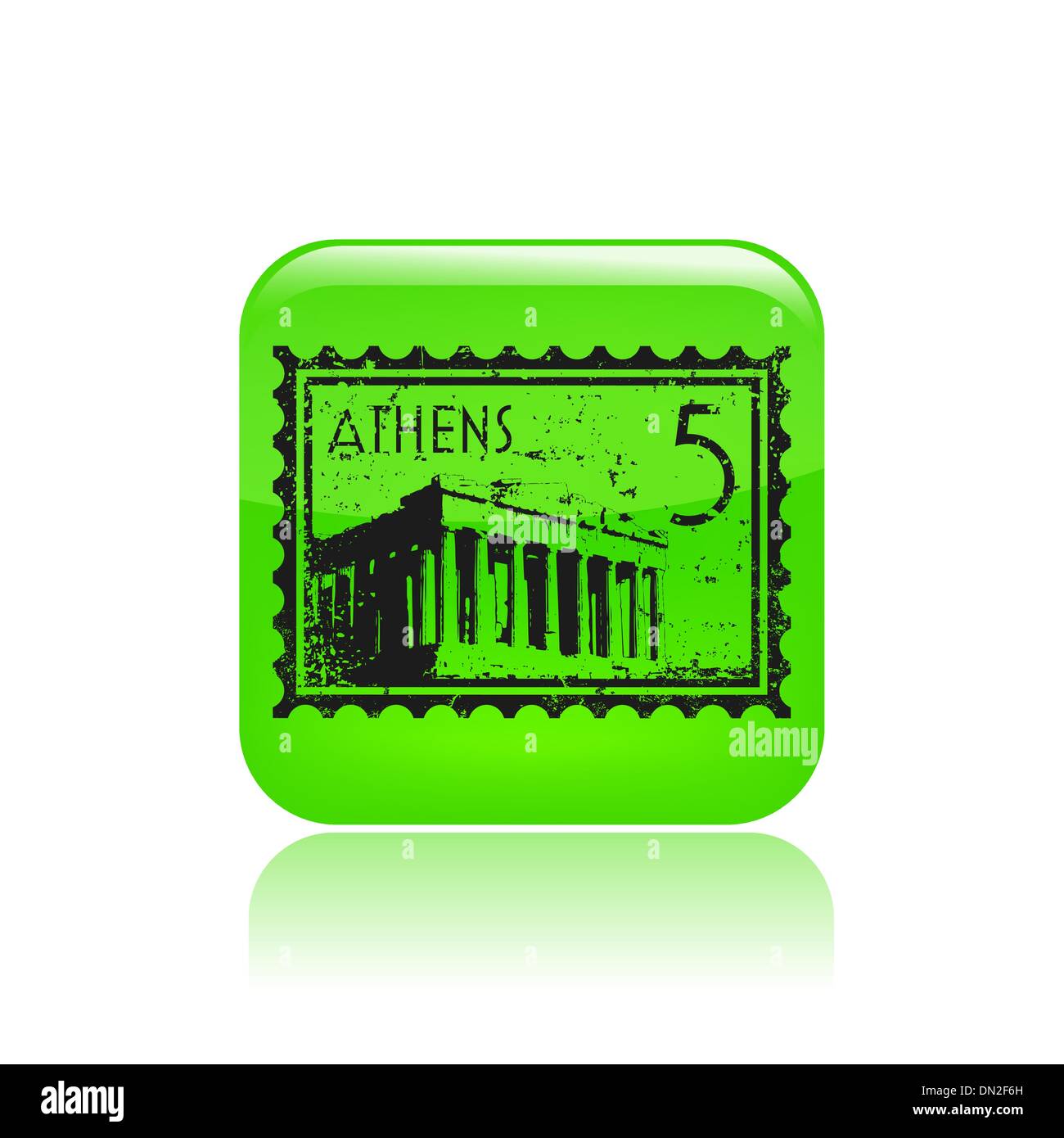 Vector illustration of single athenian icon Stock Vector Image & Art ...