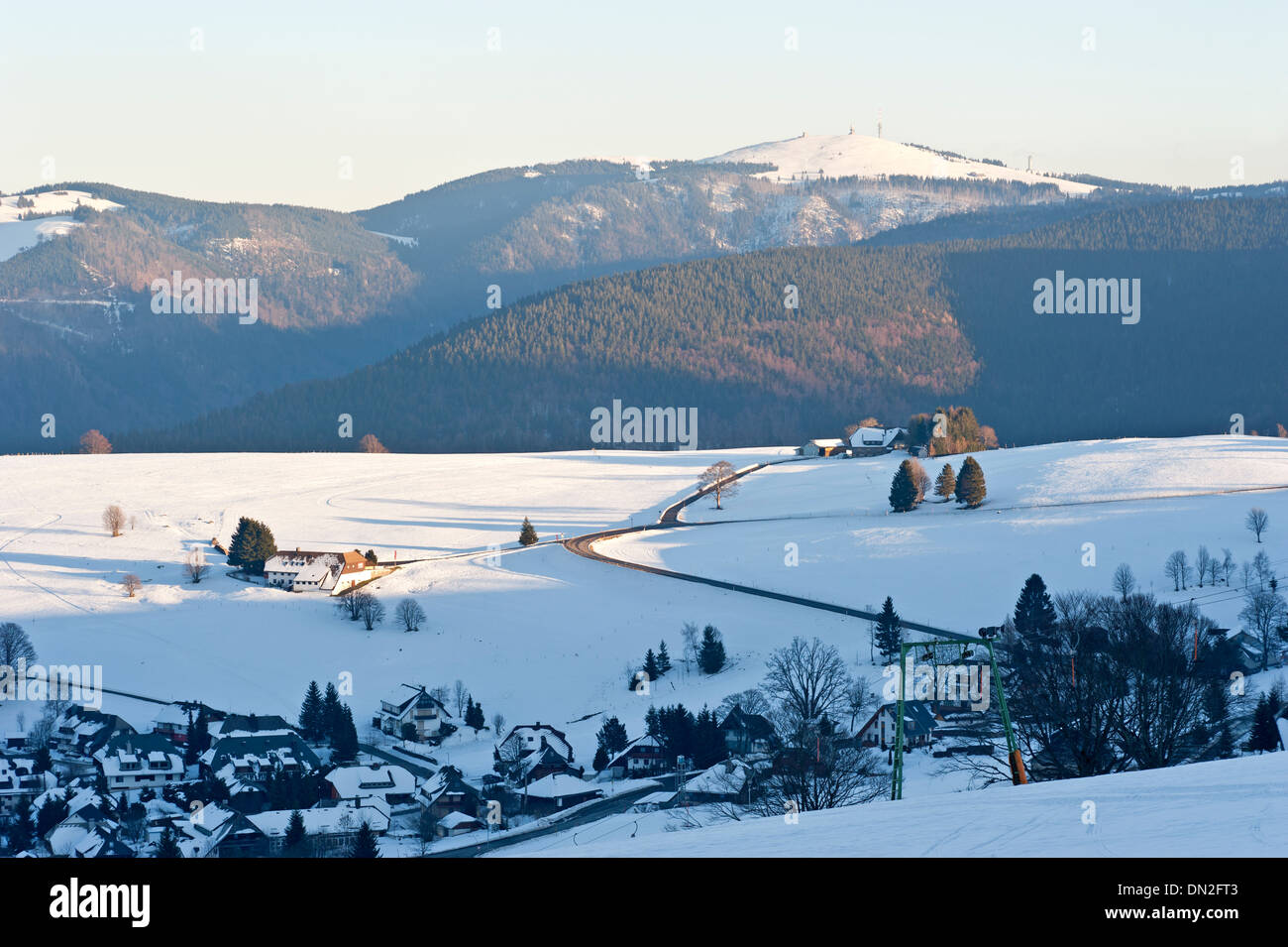 Black Forest in the winter Stock Photo