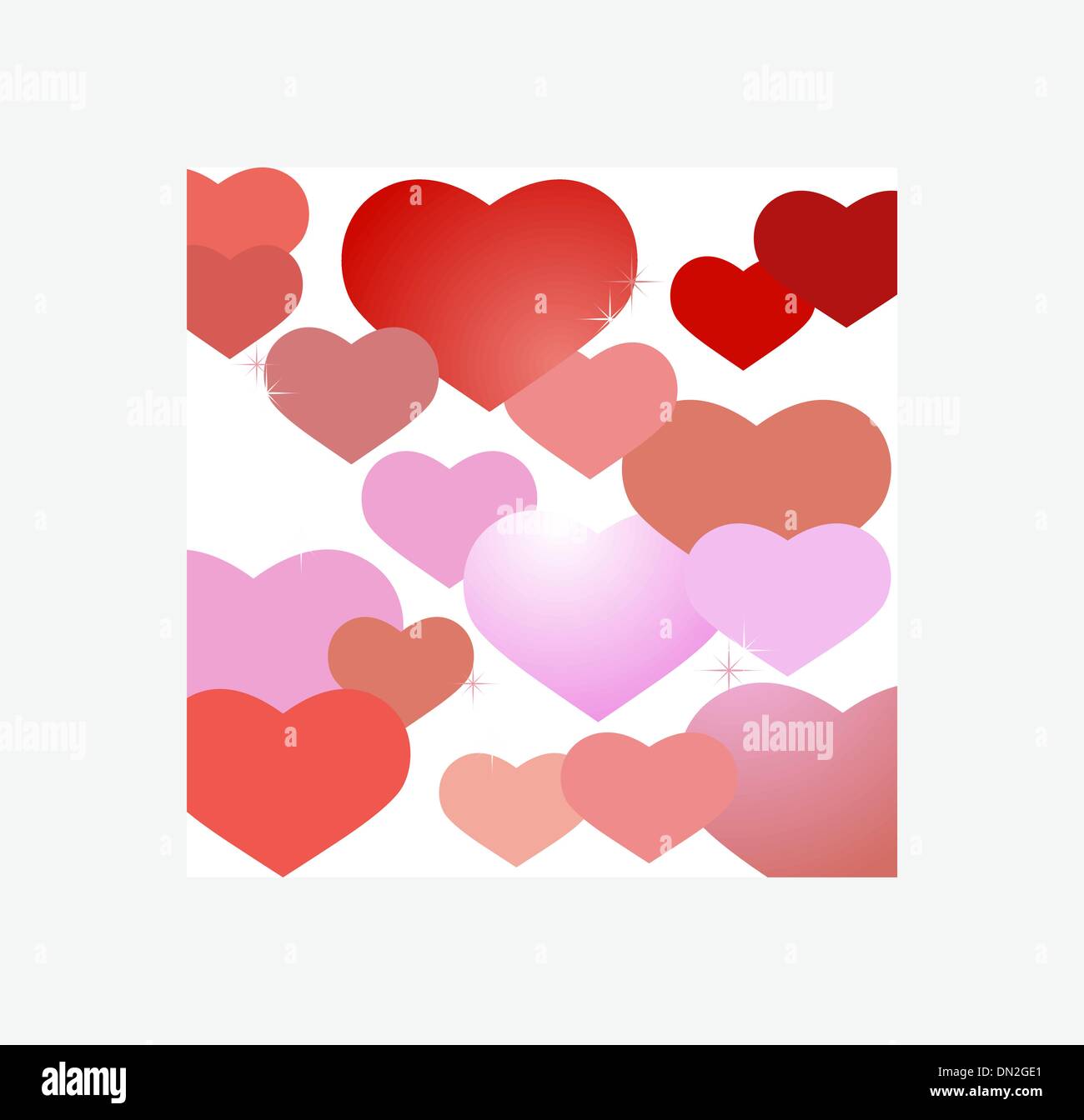 Abstract valentine background with hearts Stock Vector Image & Art - Alamy