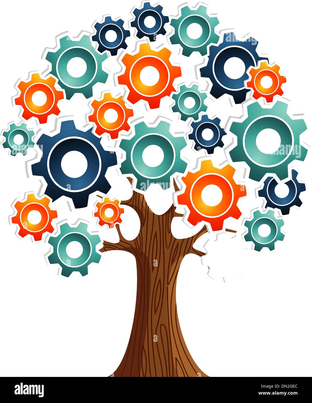 Tecnology engine tree Stock Vector Image & Art - Alamy