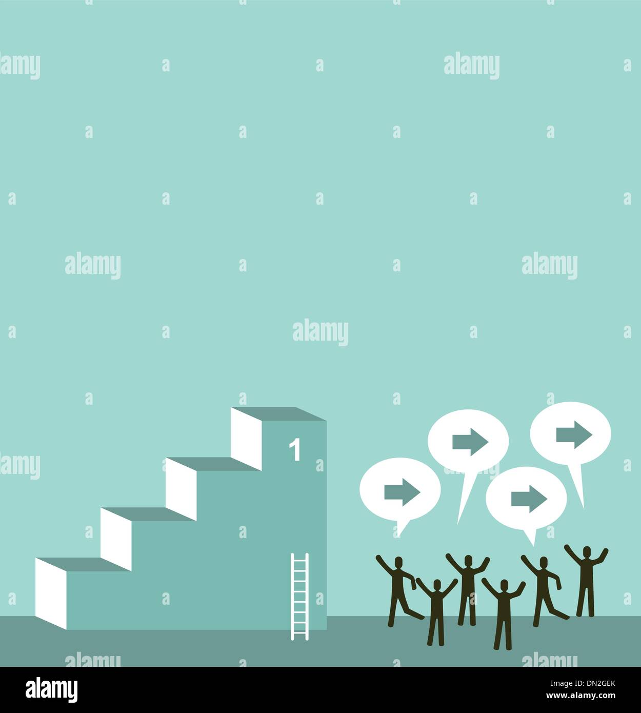 Leadership on business team Stock Vector Image & Art - Alamy