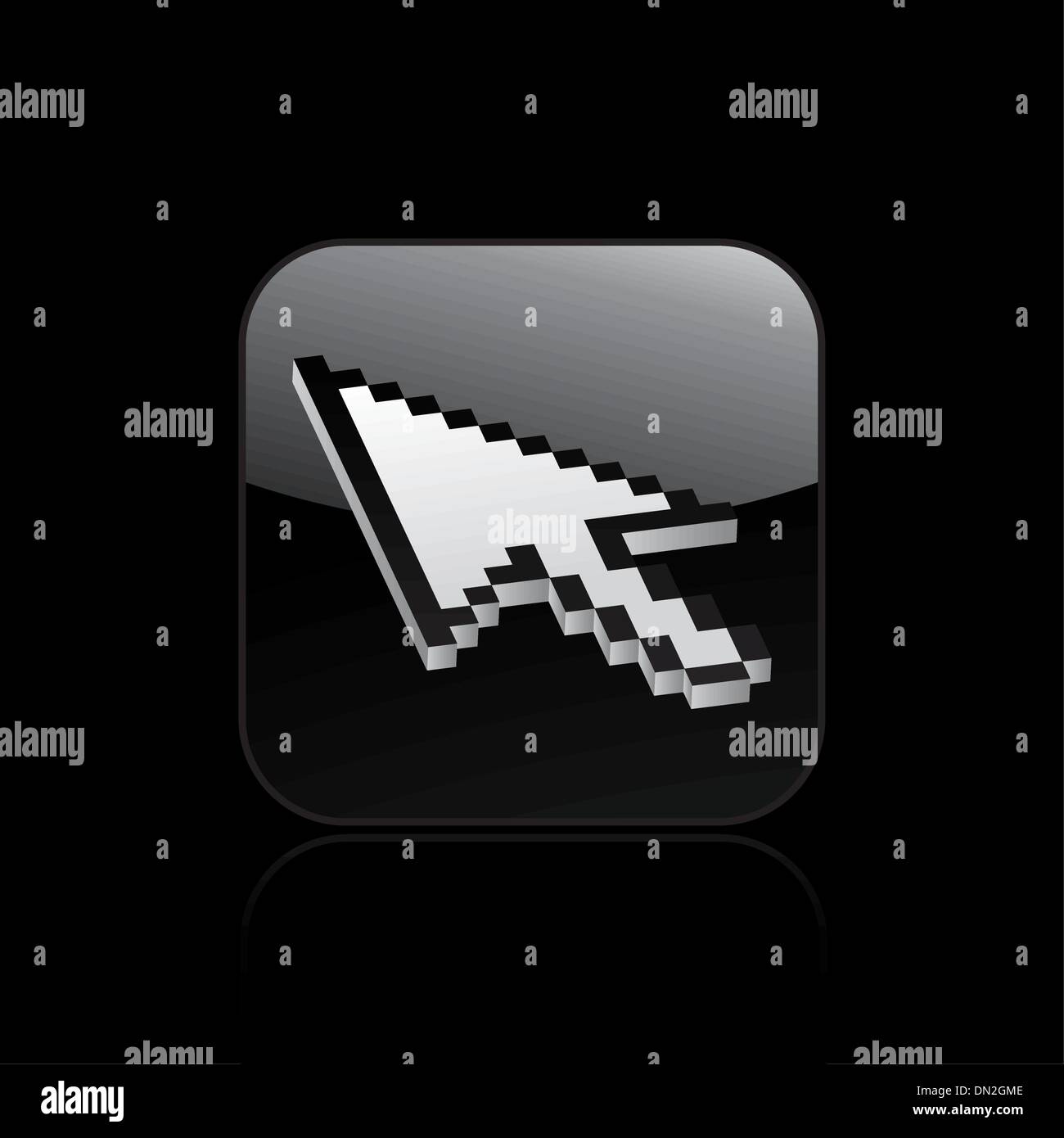 Vector illustration of isolated pointer icon Stock Vector Image & Art ...