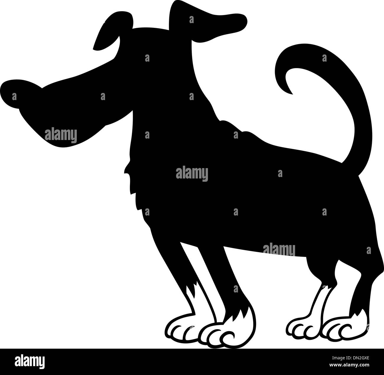 cute dog cartoon for coloring book Stock Vector Image & Art - Alamy