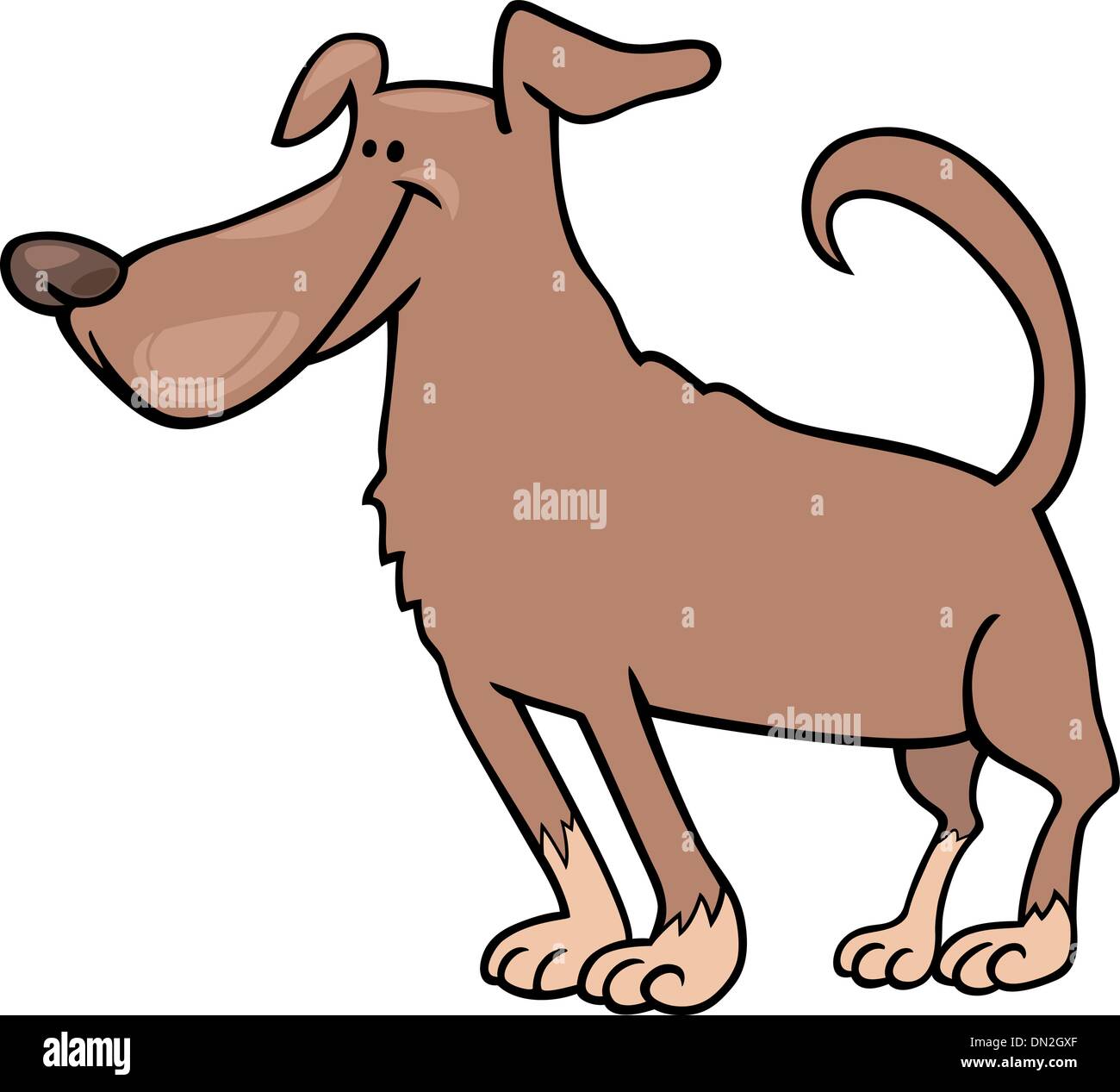 funny dog cartoon illustration Stock Vector Image & Art - Alamy
