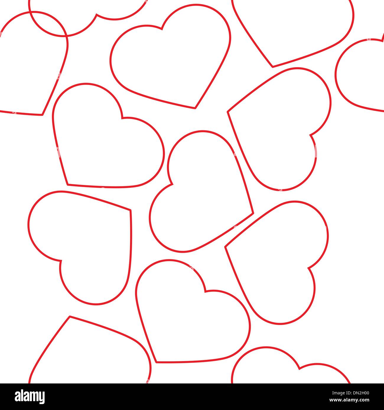 vector seamless pattern of heart Stock Vector Image & Art - Alamy