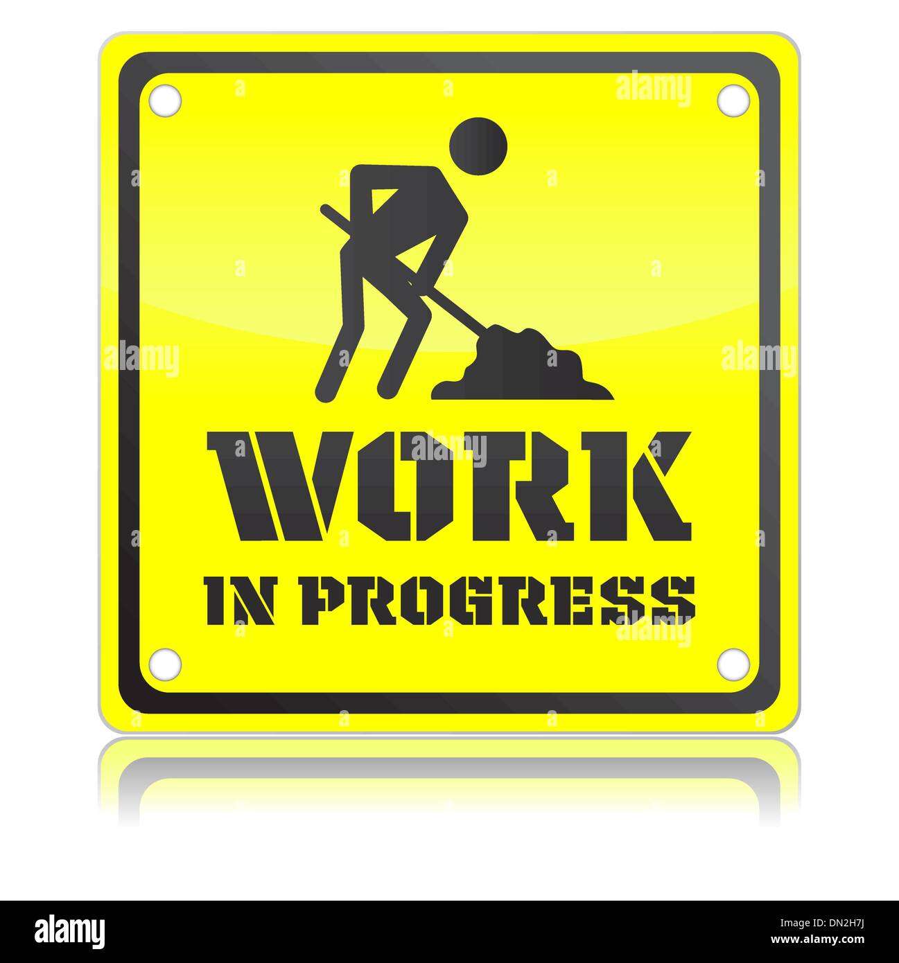 Vector Illustration Of Isolated Work In Progress Icon Stock Vector Image Art Alamy