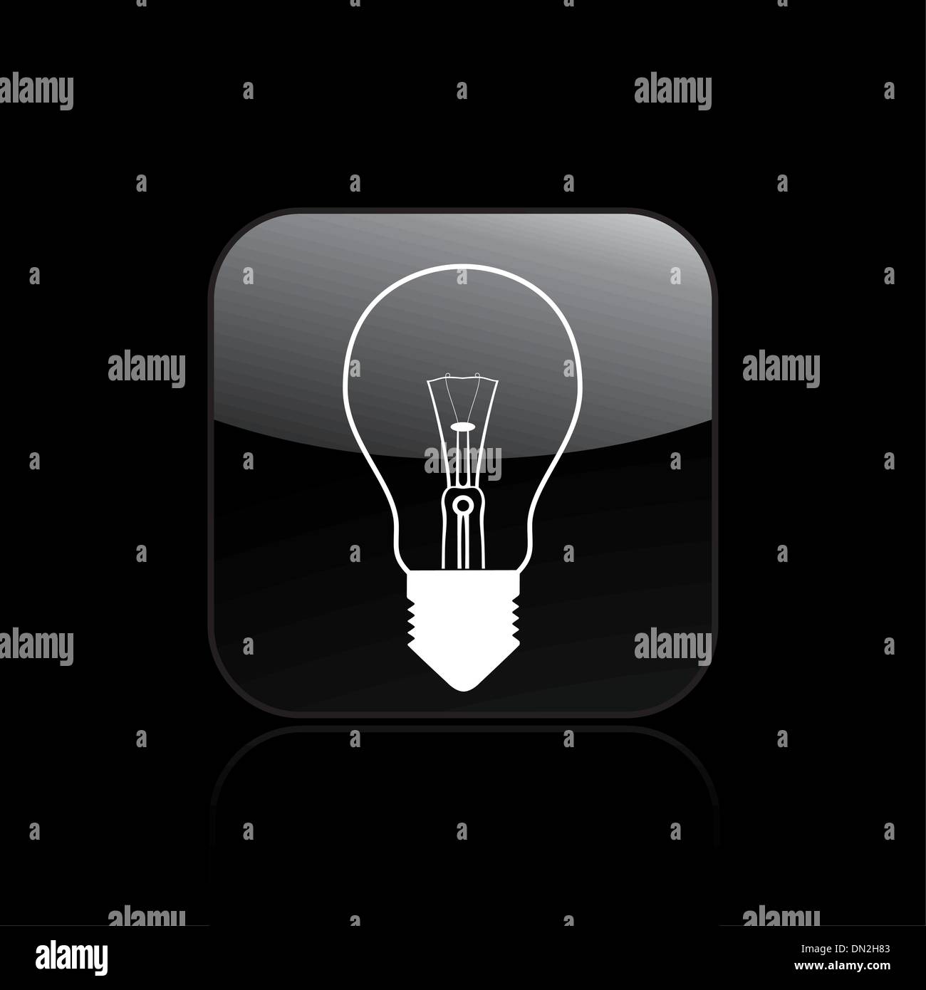 Vector illustration of single light bulb icon Stock Vector Image & Art ...