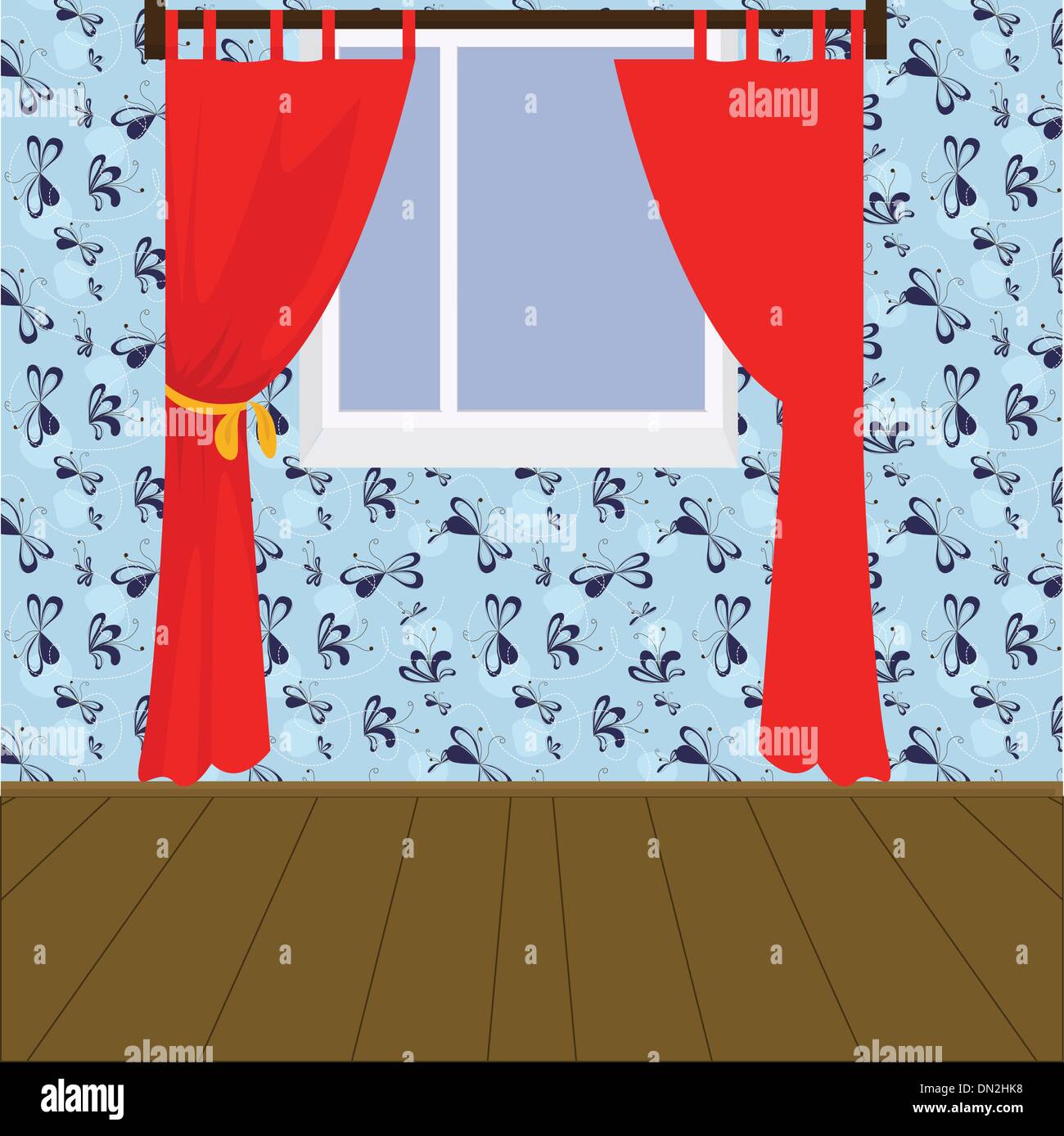 interior with table and chairs Stock Vector Image & Art - Alamy