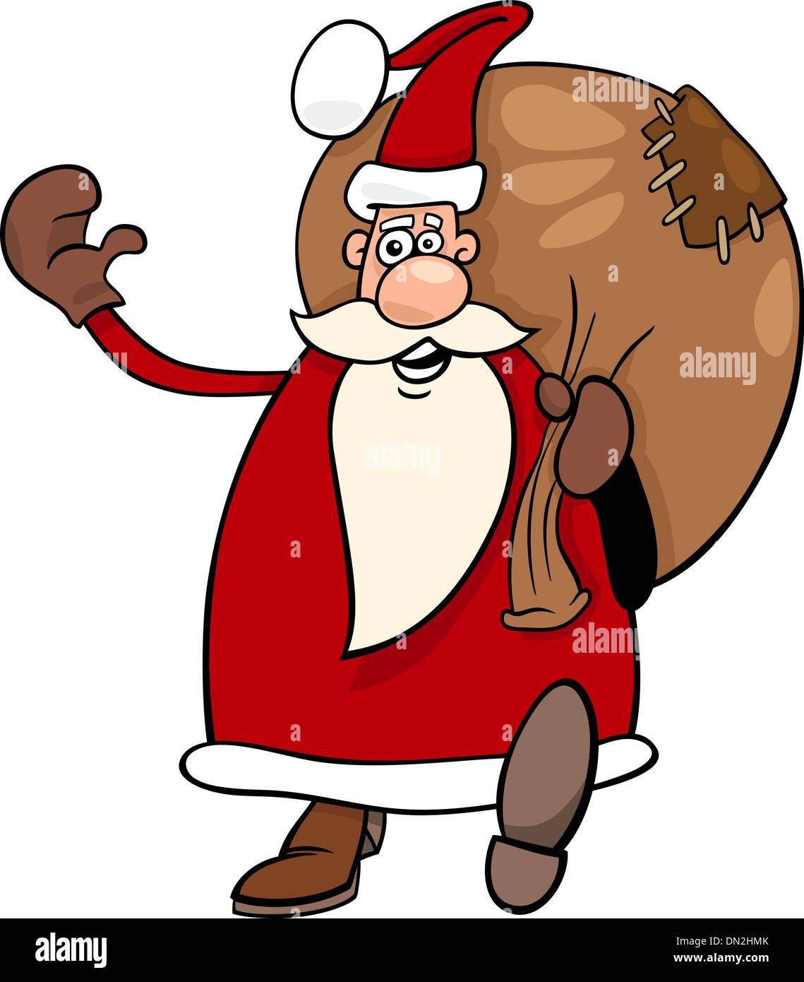 santa claus christmas cartoon illustration Stock Vector Image & Art - Alamy