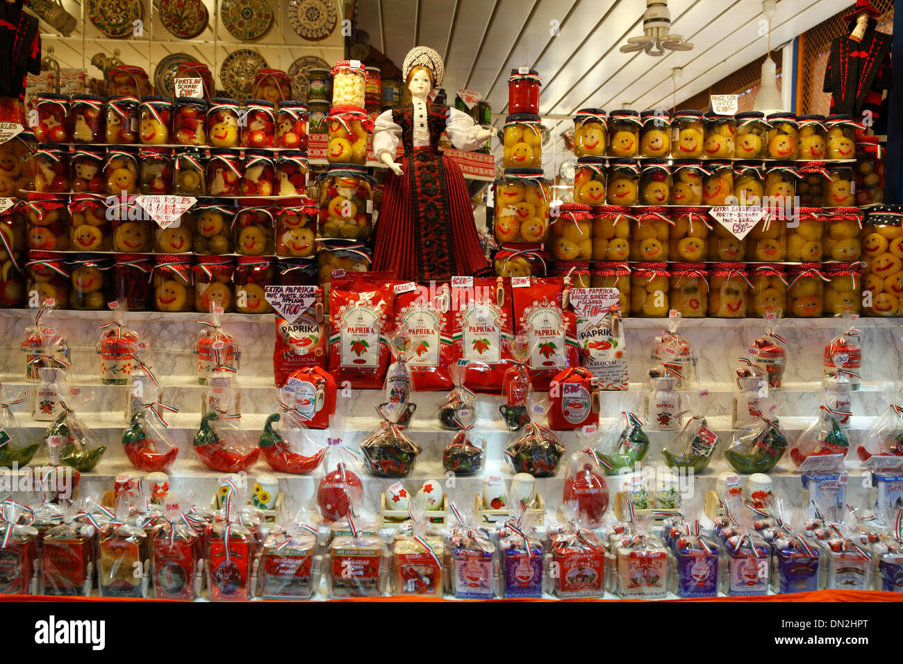 A Paprika Stall In The Great Market Hall, Also Known As The Central