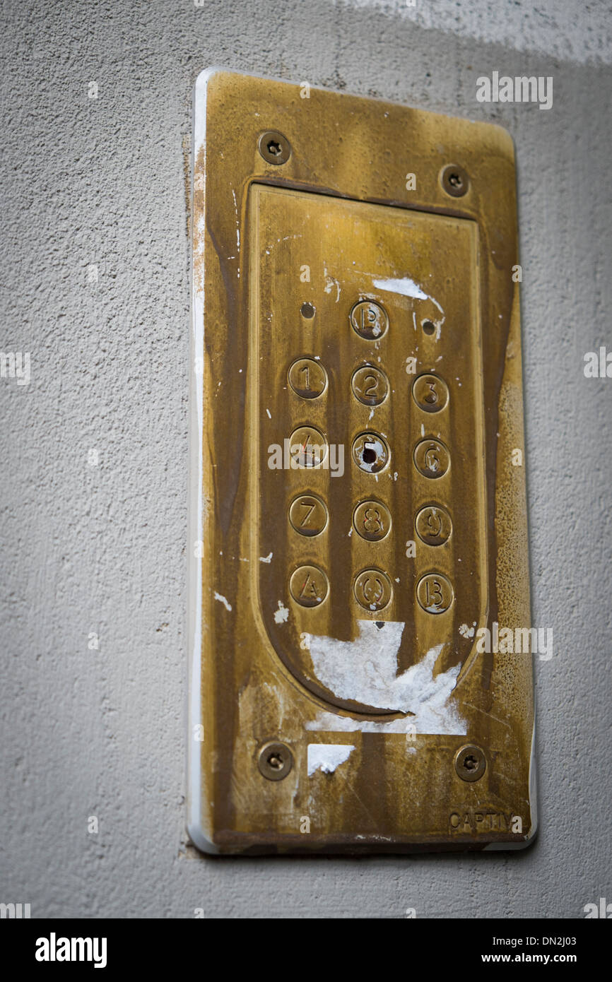 Doorbells of Paris Stock Photo Alamy
