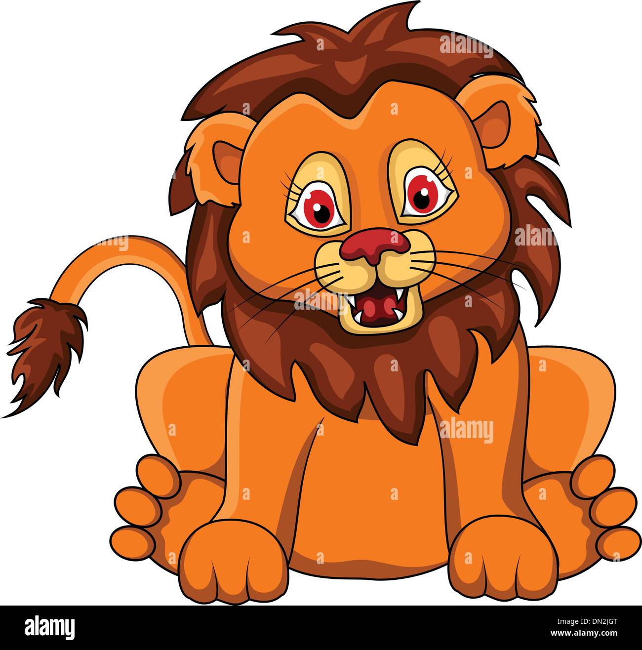 funny Lion cartoon Stock Vector Image & Art Alamy