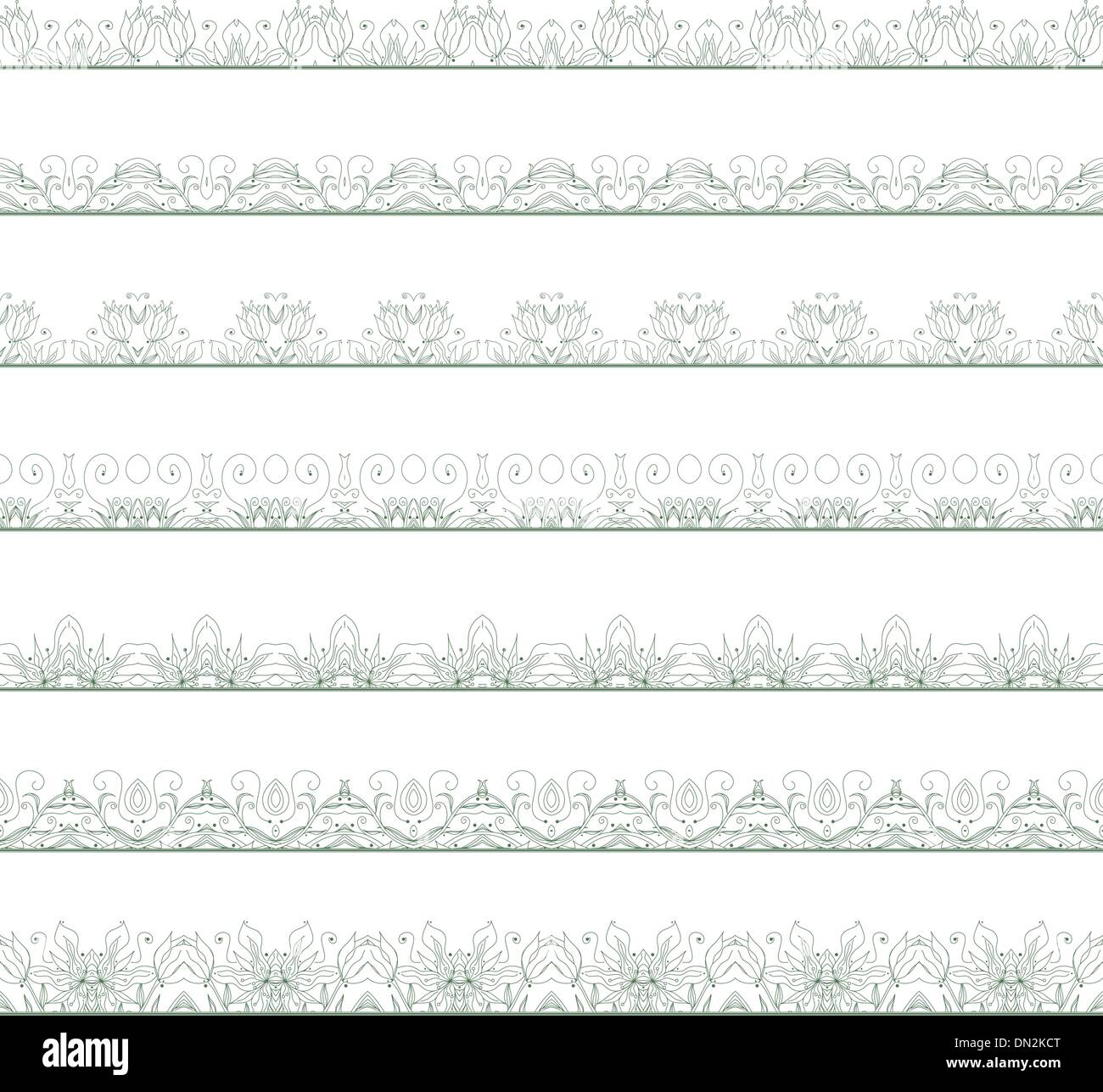 Ornamental floral seamless pattern Stock Vector Image & Art - Alamy