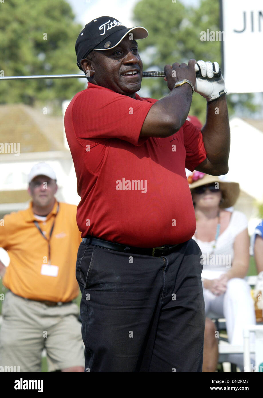 Aug 27, 2006; Raleigh, NC, USA; Retired NFL Football Player Baltimore Colts HOWARD M. STEVENS JR. makes an appearance at the 2006 Jimmy V Celebrity Golf Classic that took place at Prestonwood Country Club located in Cary. The Jimmy Valvano Foundation has raised over 12 million dollars to help benefit cancer research. Coach Jim Valvano passed away in 1993 from cancer and was the hea Stock Photo