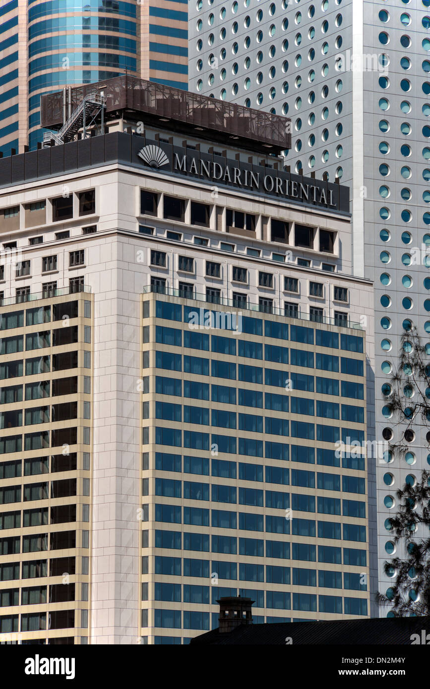 Mandarin Oriental Hotel, Hong Kong Stock Photo