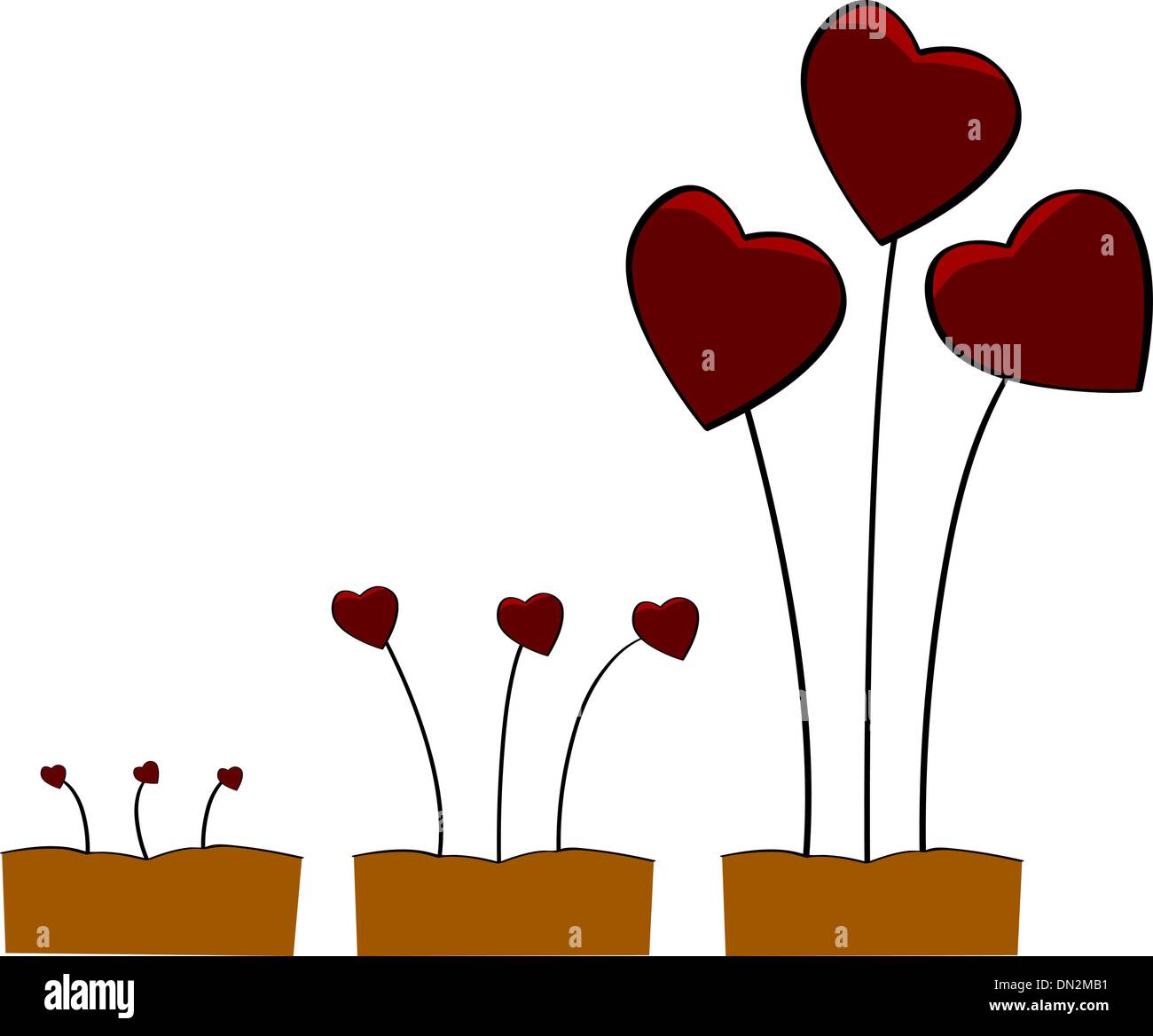 Love growing Stock Vector