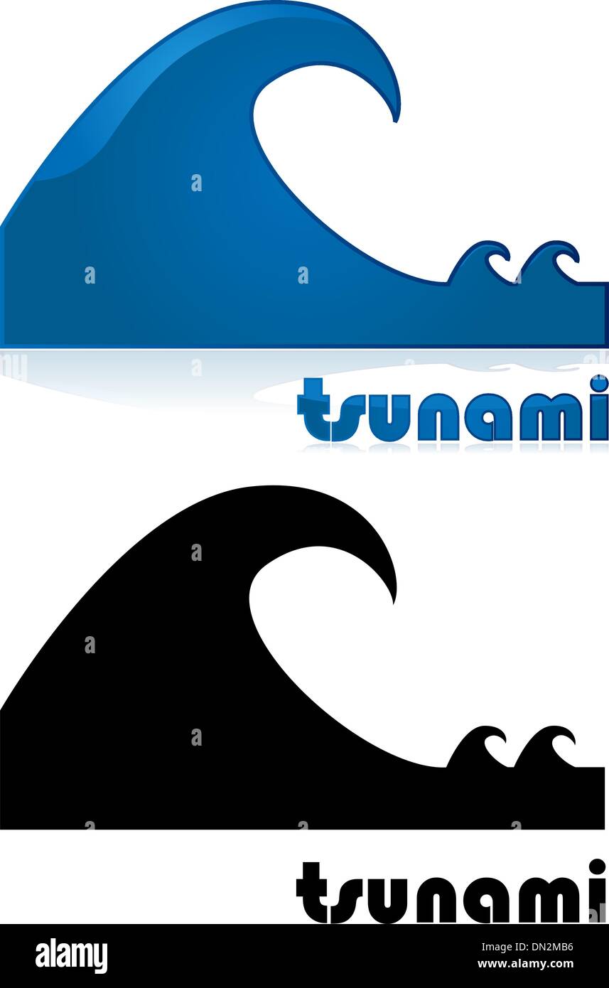 Tsunami alert drawing