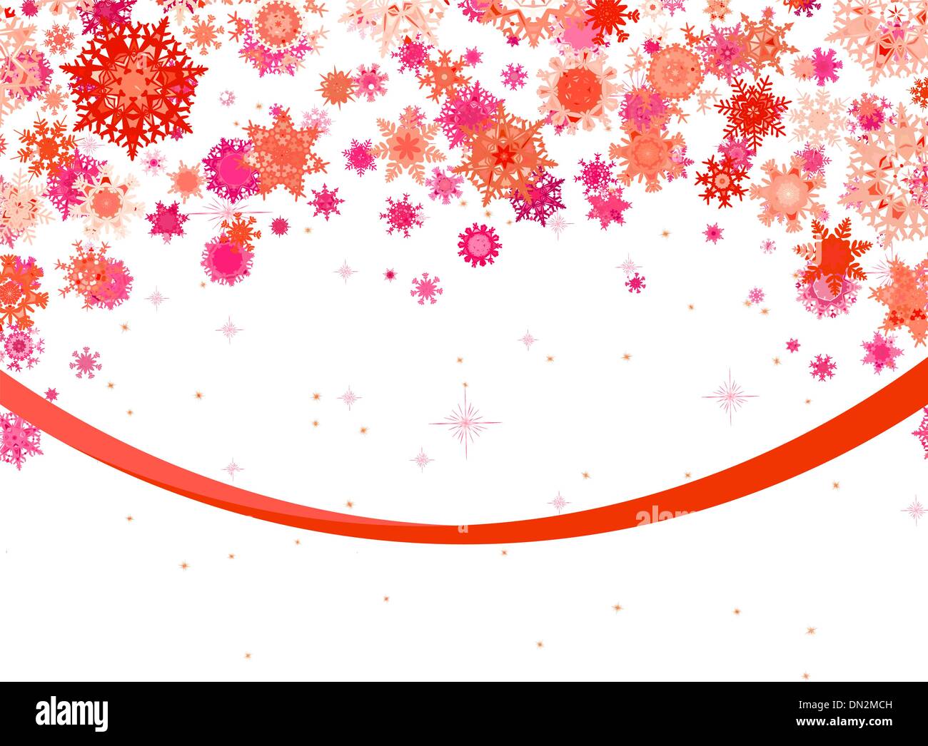 Pink background with snowflakes. EPS 8 Stock Vector Image & Art - Alamy