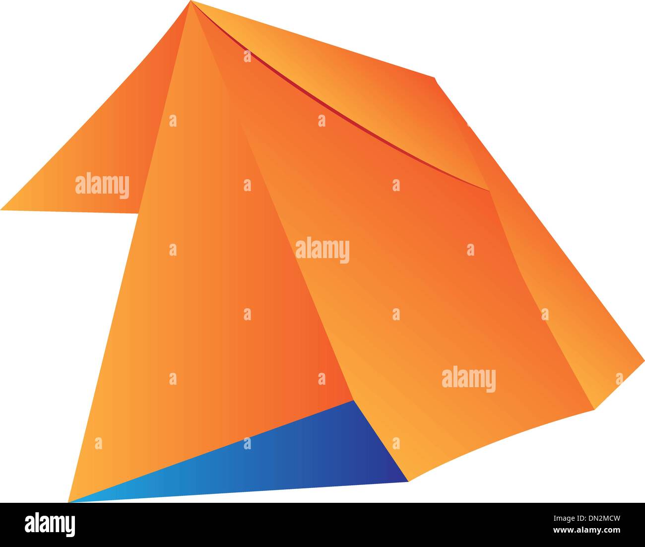 Bright orange tent Stock Vector Images - Alamy