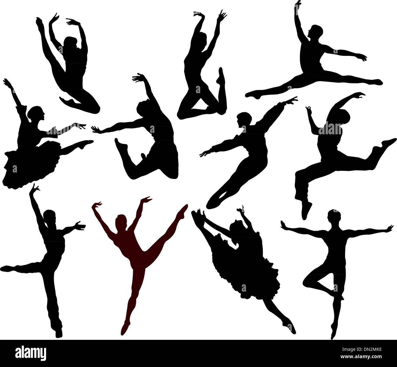 Lyrical ballet Stock Vector Images - Alamy