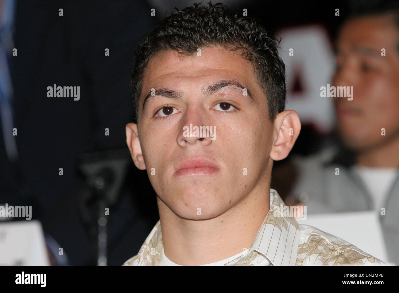 Sep 14, 2006; Las Vegas, NV, USA; BOXING: MARCO JORGE PAEZ Jr, son of famous Mexican Fighter Jorge Paez 'the Clown Prince' at the MGM Grand Hotel and Casino during the Barrera vs Juarez ll press conference. Paez Jr is scheduled to fight Derrick Campos  on the undercard of  Barrera vs Juarez on  Saturday 09-16-06 at the MGM Grand Garden Arena & will be televised on Pay Per View. Man Stock Photo