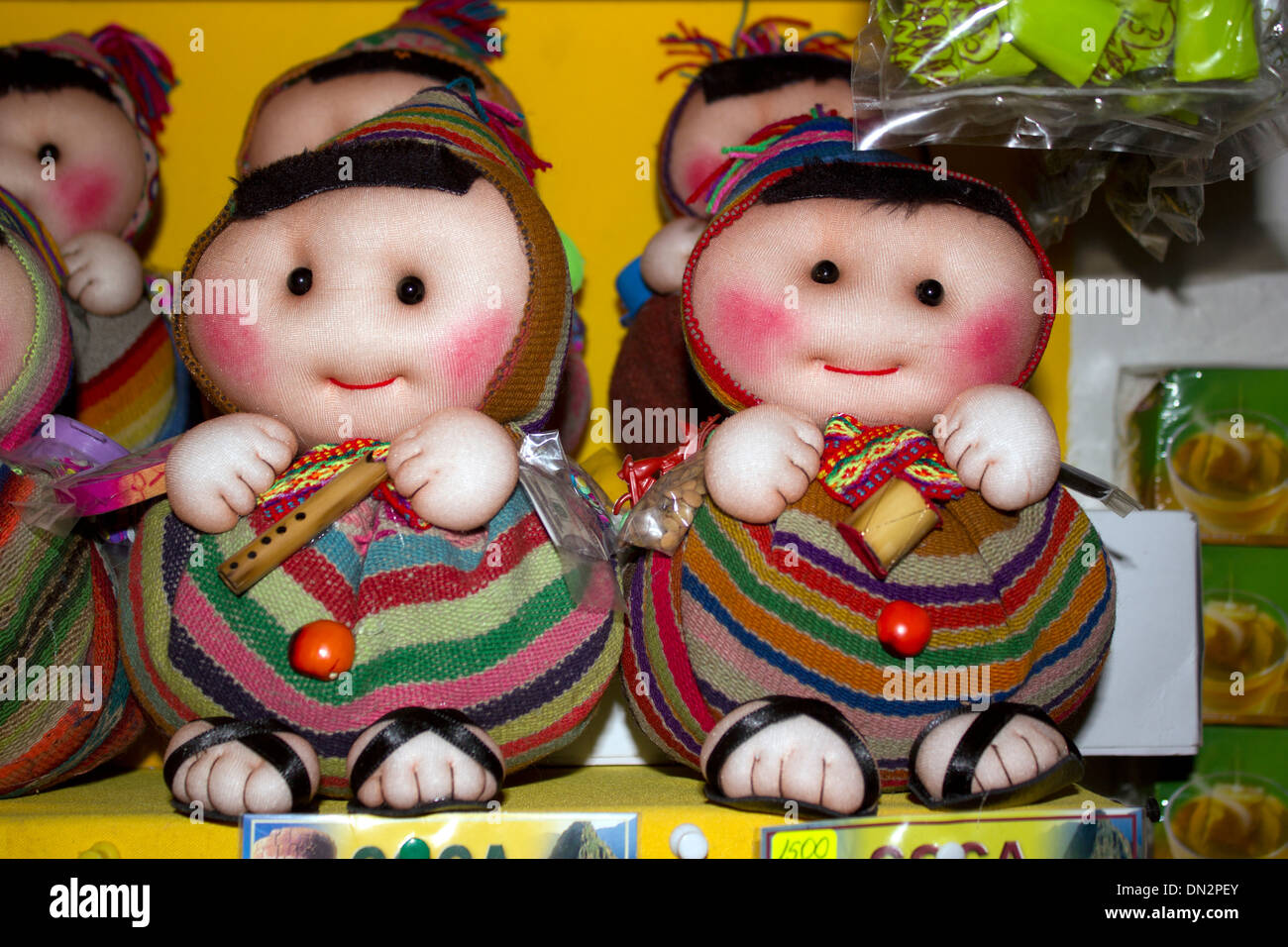 two dolls for sale in San Pedro de Atacama Chile Stock Photo
