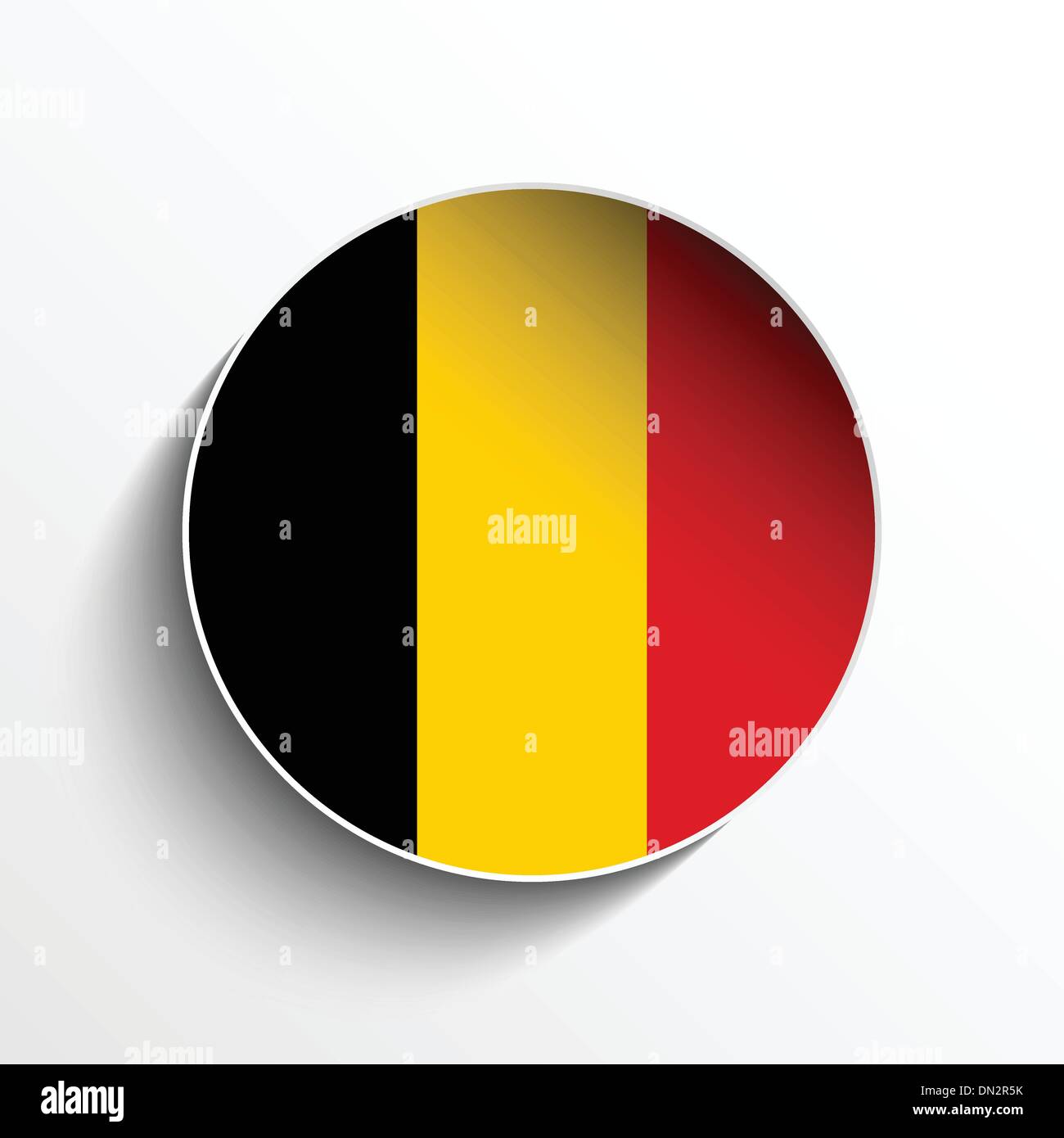 Belgium Flag Paper Circle Shadow Button Stock Vector Image & Art - Alamy