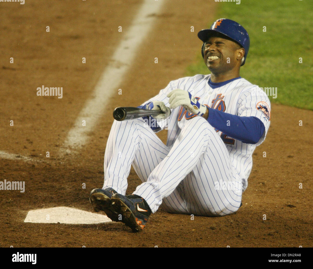 Miami Marlins left fielder Adam Duvall (14) rounds third base after hitting  a 3 run home run during a MLB game against the Los Angeles Dodgers, Sunday  Stock Photo - Alamy