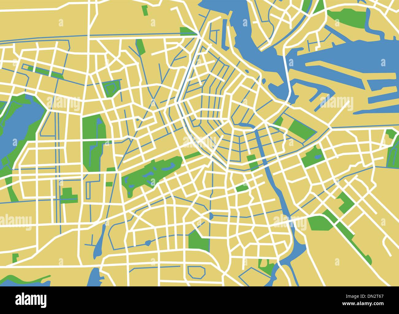 Map of amsterdam Stock Vector Images - Alamy