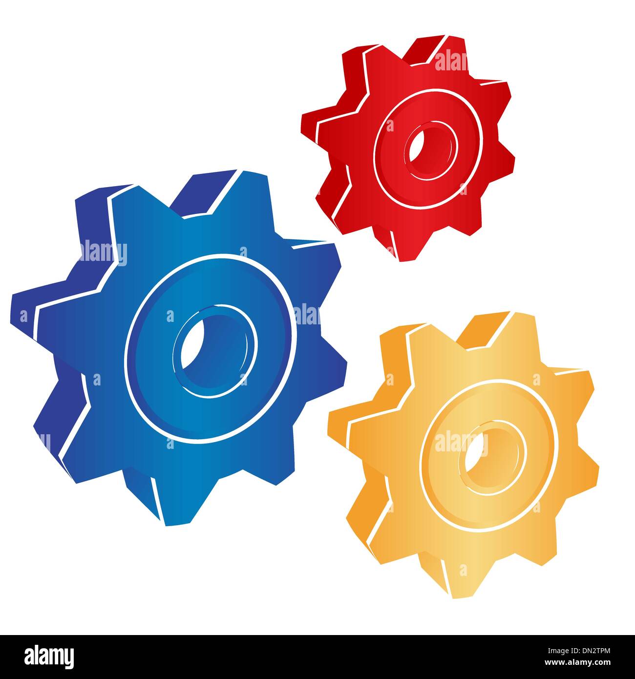 Chrome gear teeth Stock Vector Images Alamy