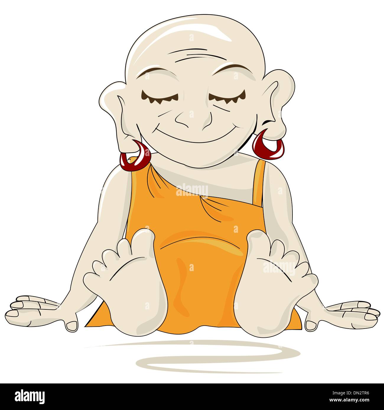 Little Buddha Stock Vector