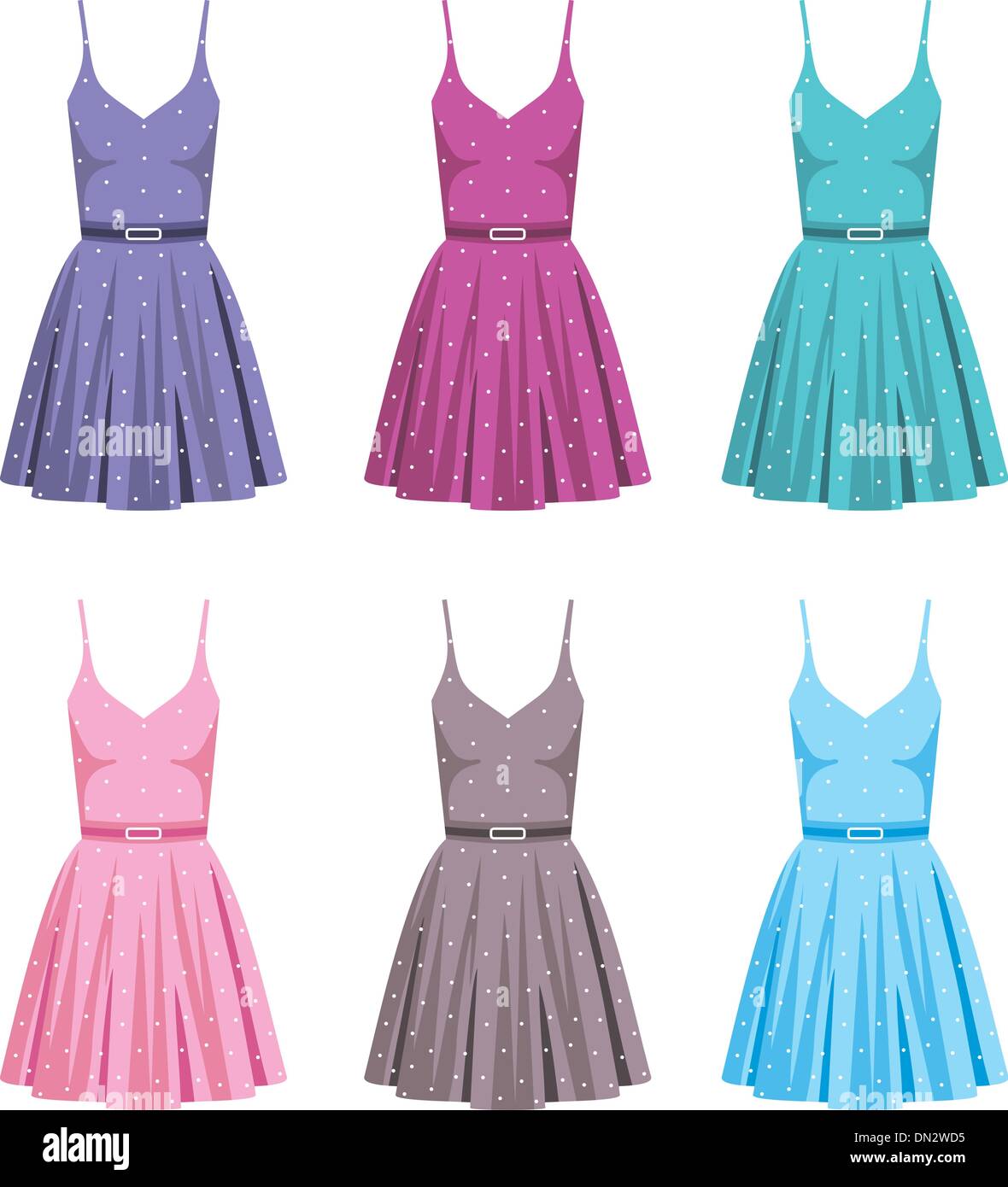 Set Of Dresses Stock Vector Image & Art Alamy
