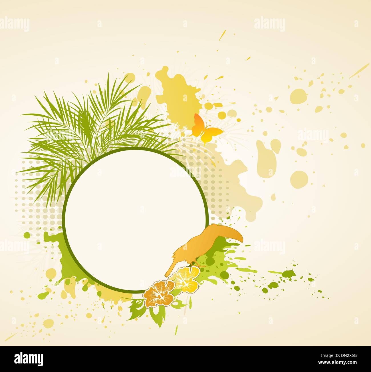 summer tropical background Stock Vector Image & Art - Alamy