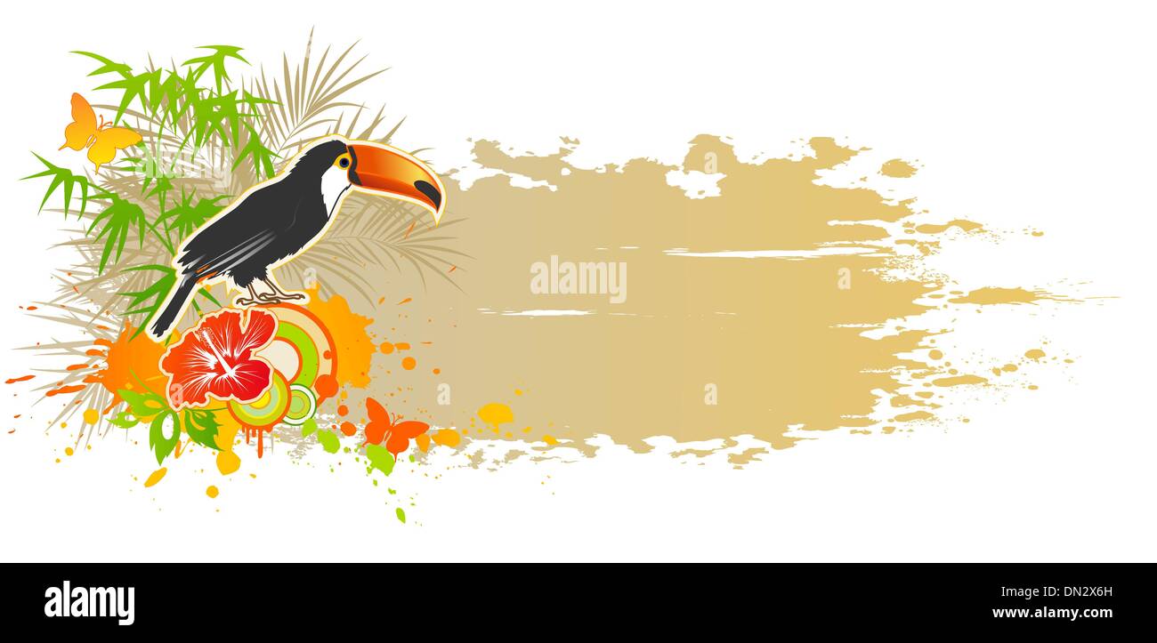tropical summer background Stock Vector Image & Art - Alamy