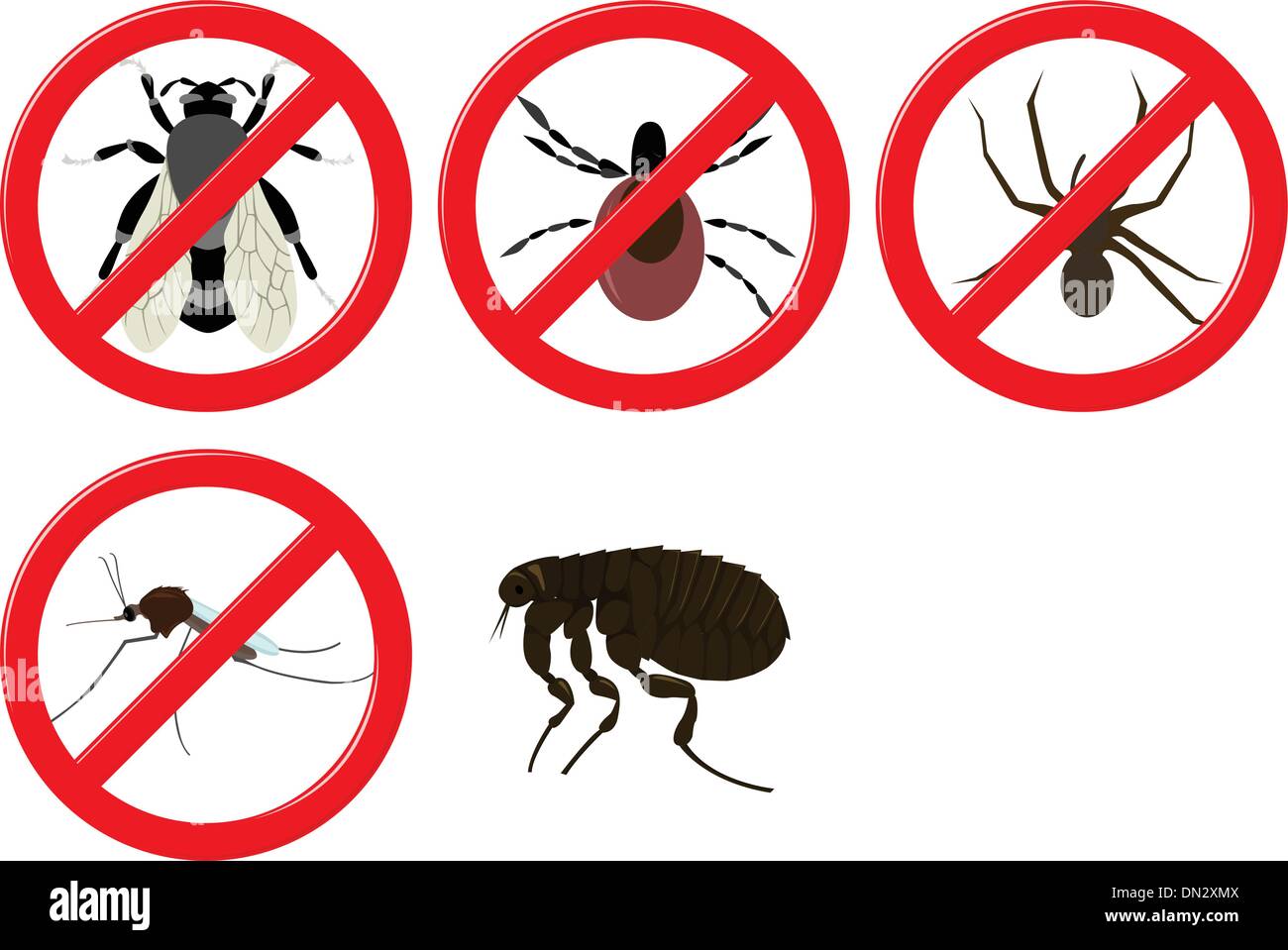 no insects Stock Vector