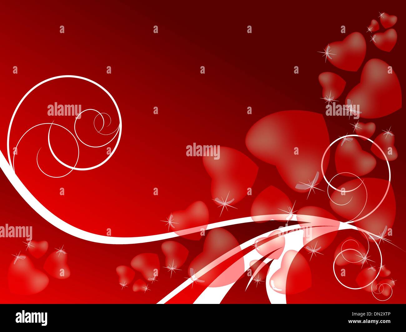 red valentine's day backdrop Stock Vector