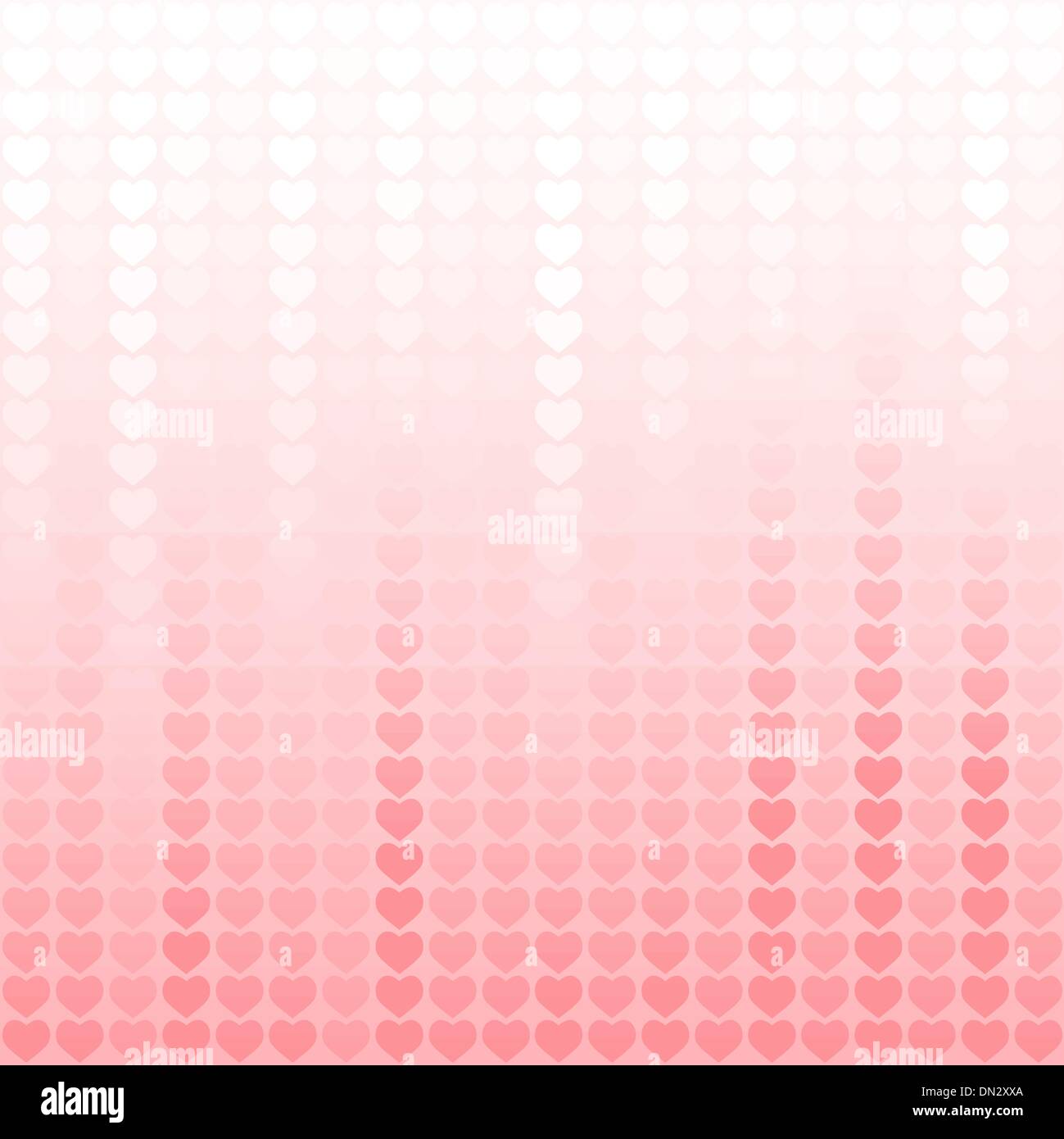 Valentine background with hearts, repetitive pattern Stock Vector