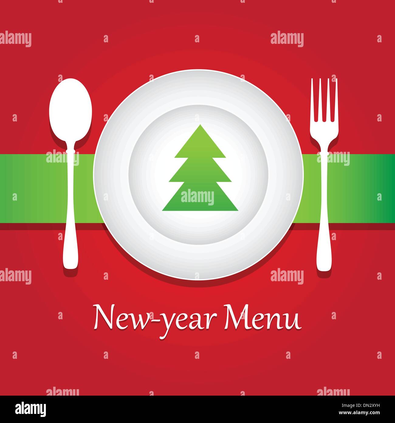 New year food background Stock Vector Images - Alamy