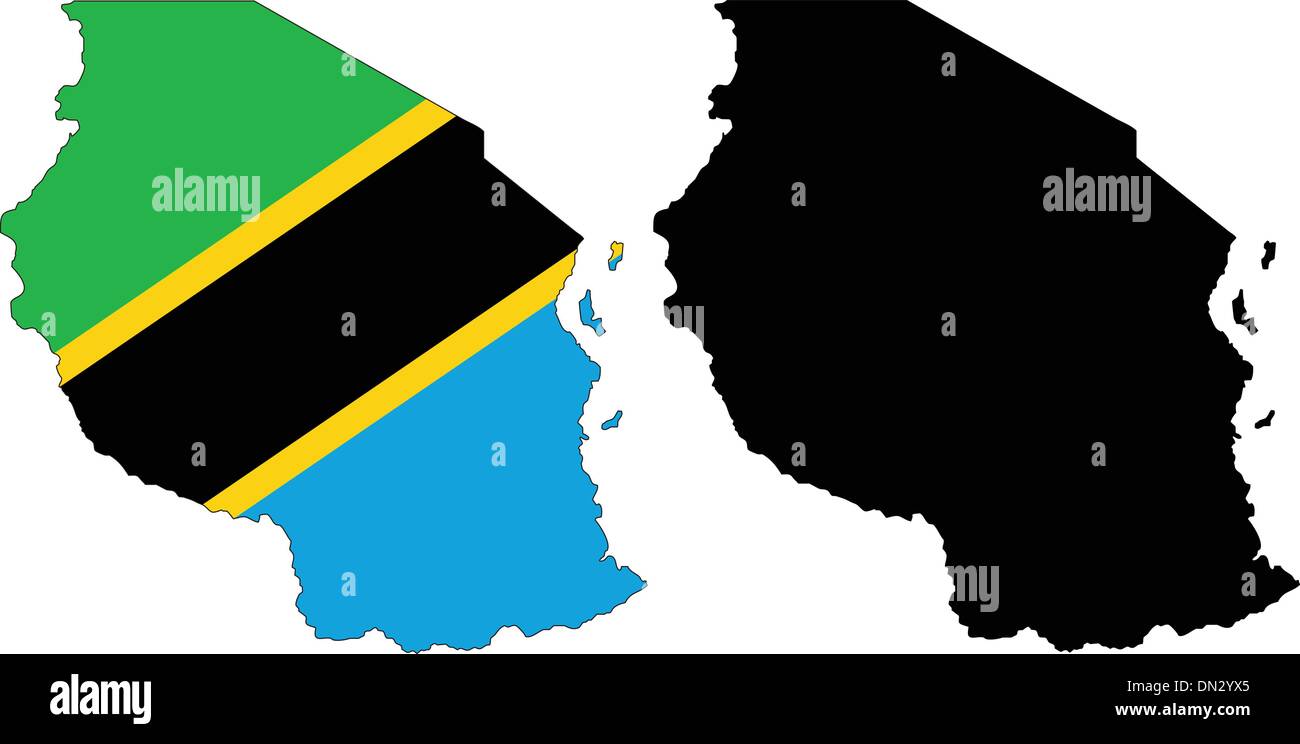 Tanzania africa map Stock Vector Images - Alamy