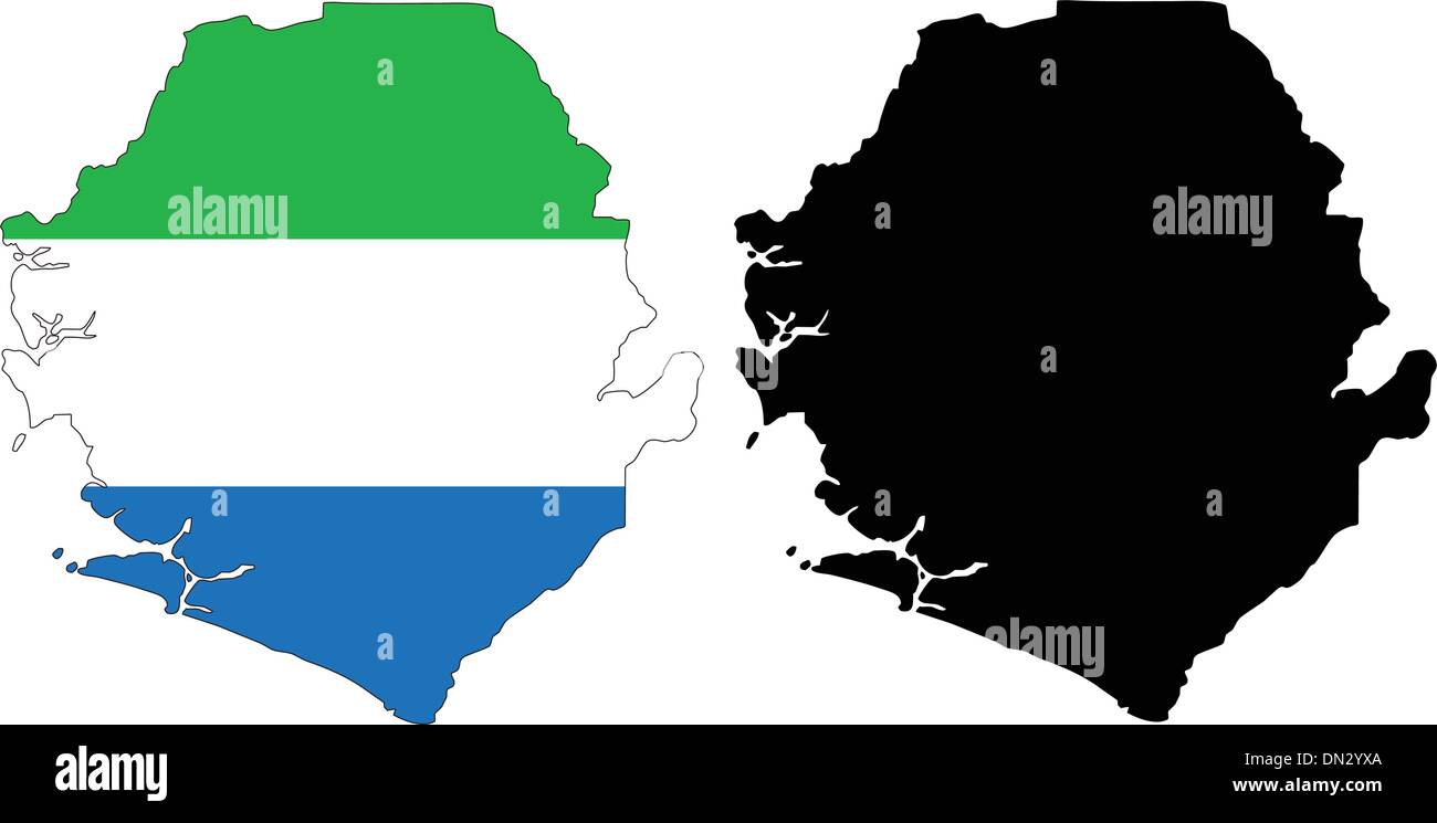 Sierra leone outline Stock Vector Images - Alamy