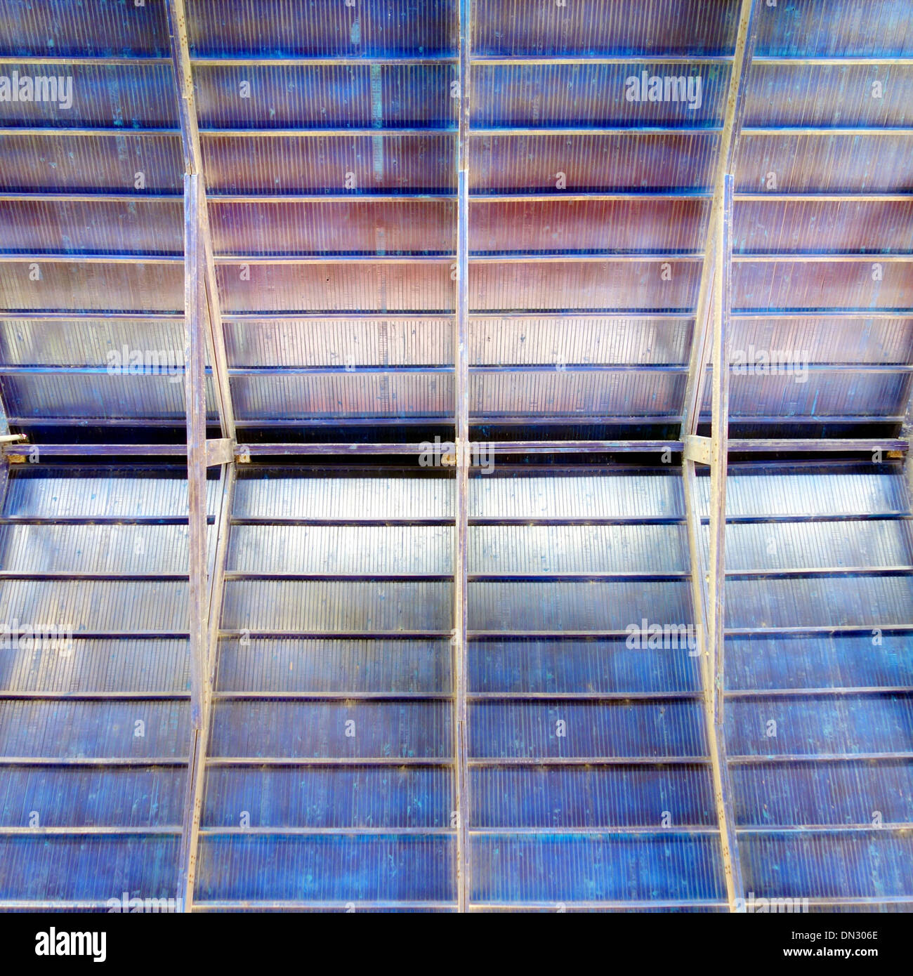 Roof of a large structure in Varadero, Cuba Stock Photo