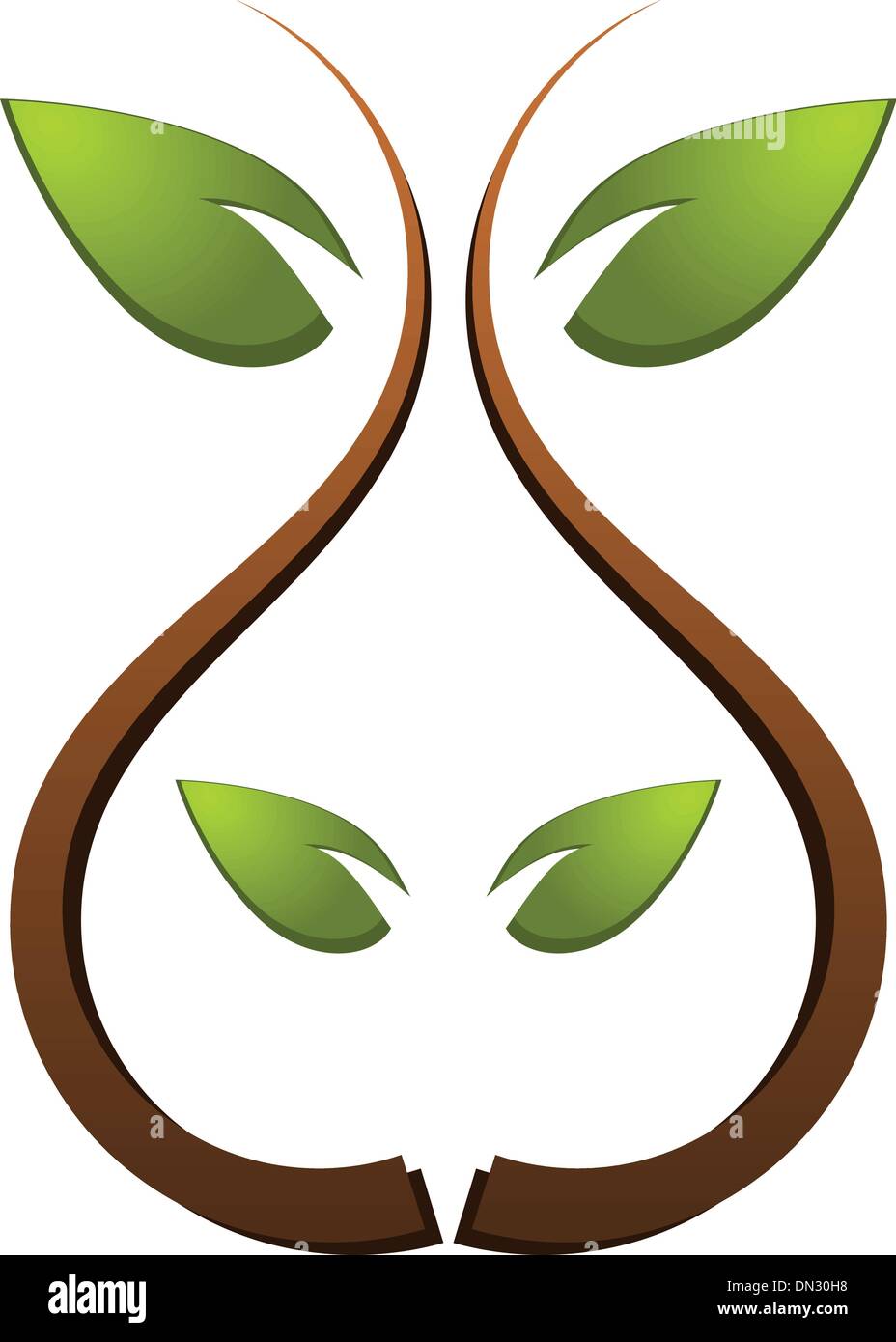 Tree green nature logo Stock Vector Image & Art - Alamy