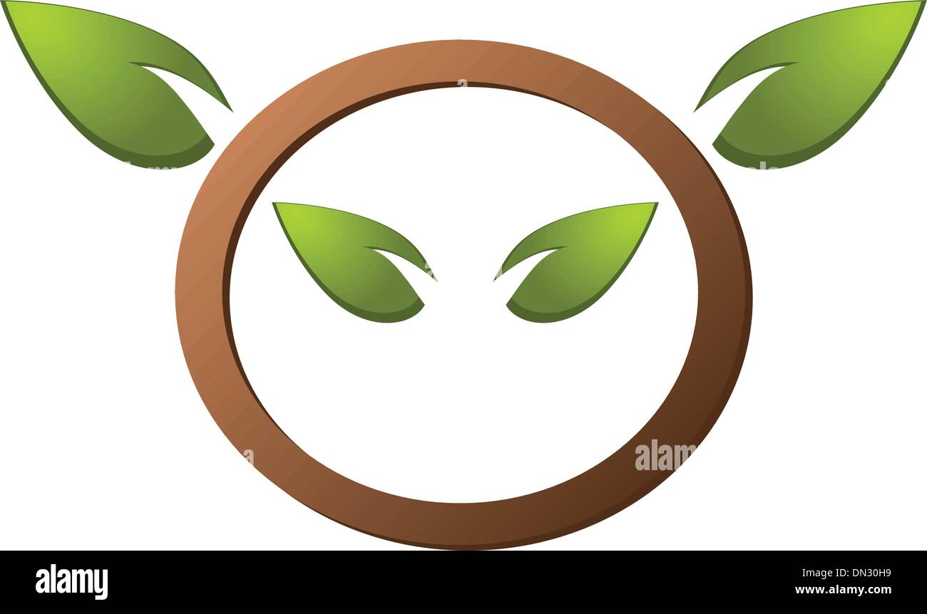 Tree green nature logo Stock Vector Image & Art - Alamy
