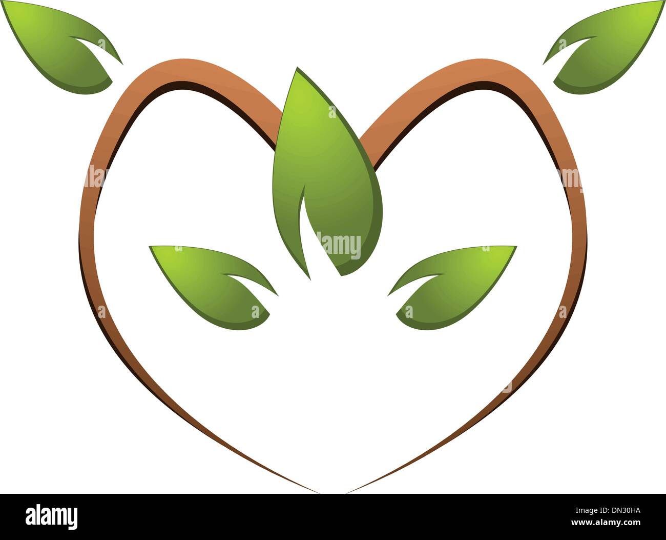 Tree green nature logo Stock Vector Image & Art - Alamy
