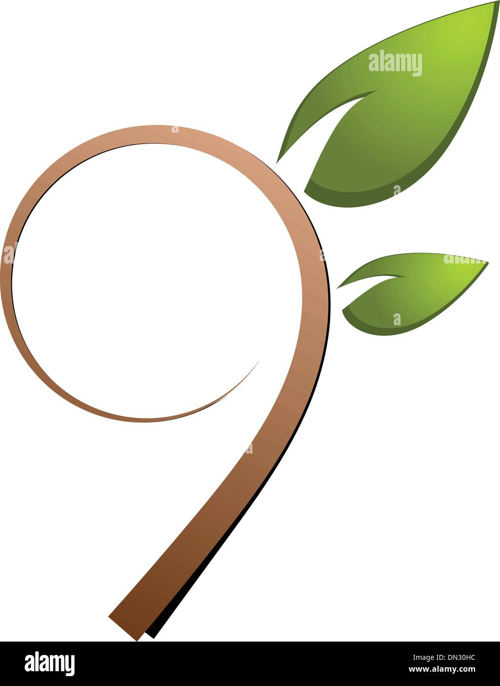 Tree green nature logo Stock Vector Image & Art - Alamy