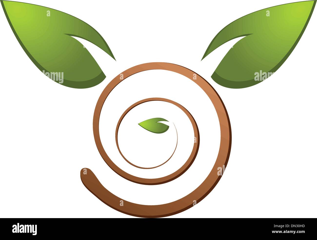 Tree green nature logo Stock Vector Image & Art - Alamy