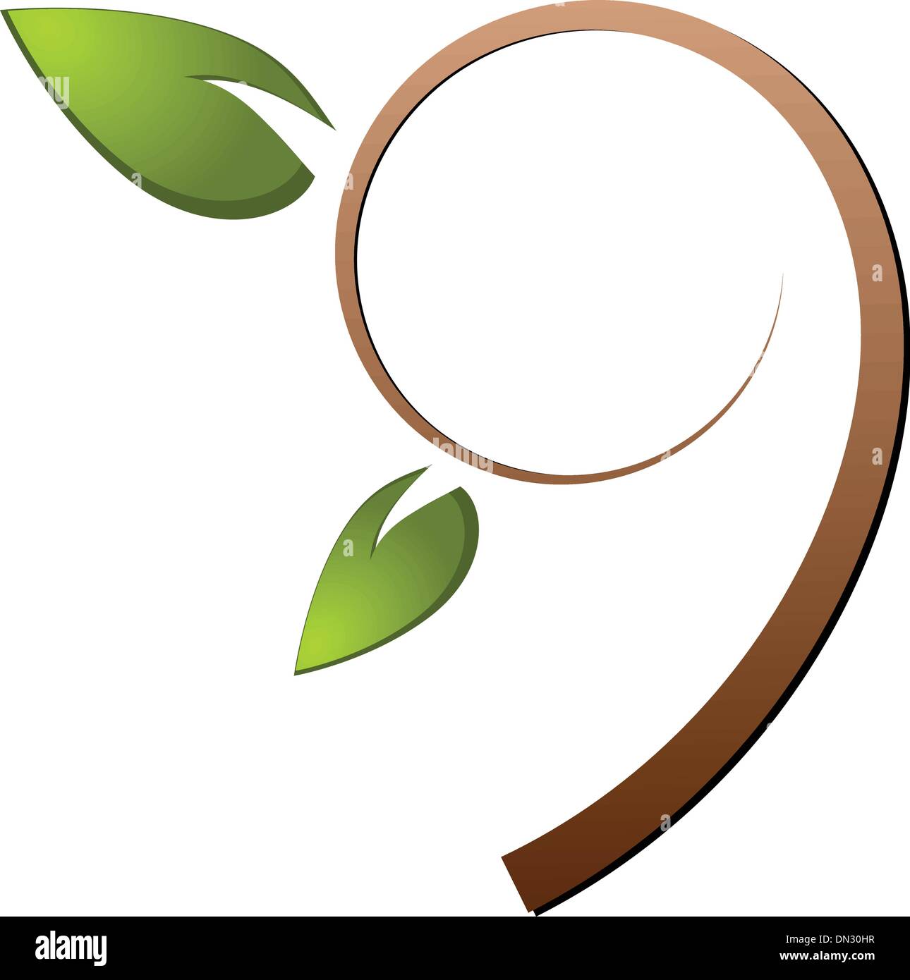 Tree green nature logo Stock Vector Image & Art - Alamy