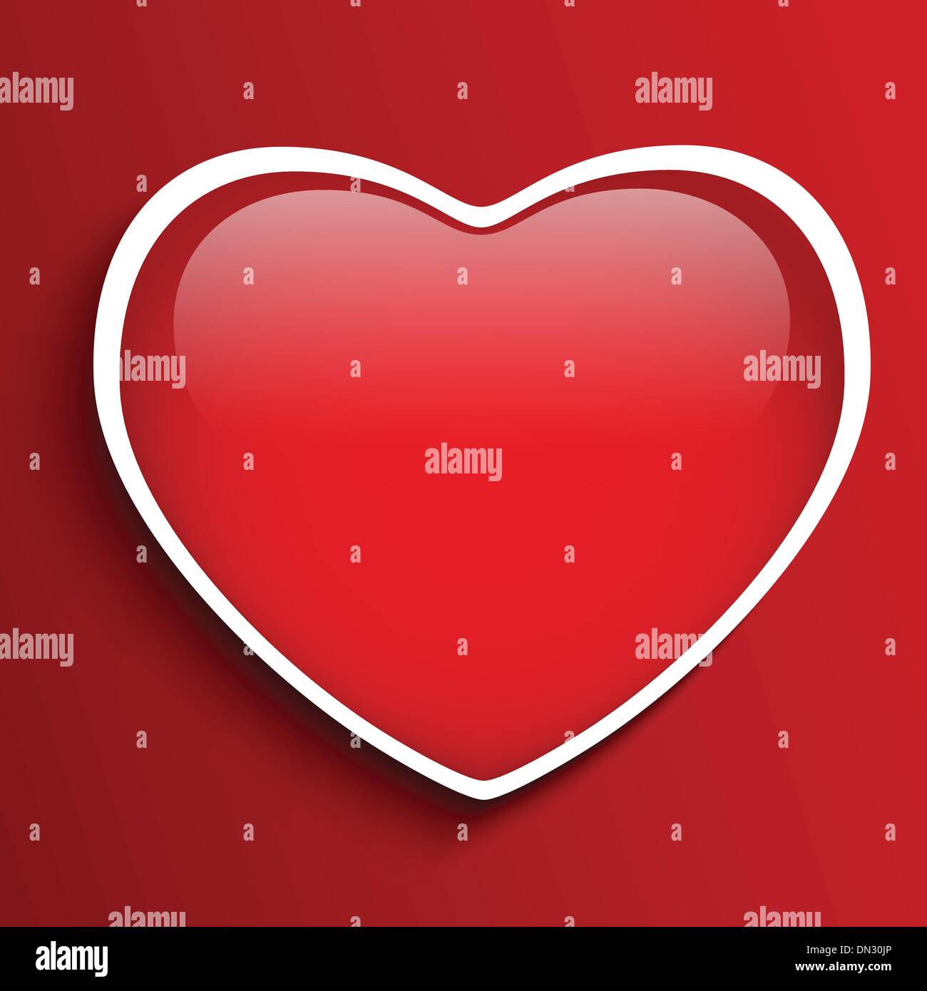 Glass Red Glossy Heart Stock Vector Image & Art - Alamy
